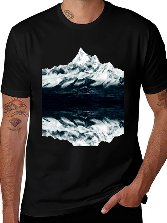 Mountain Reflection Graphic Tee - Soft Cotton