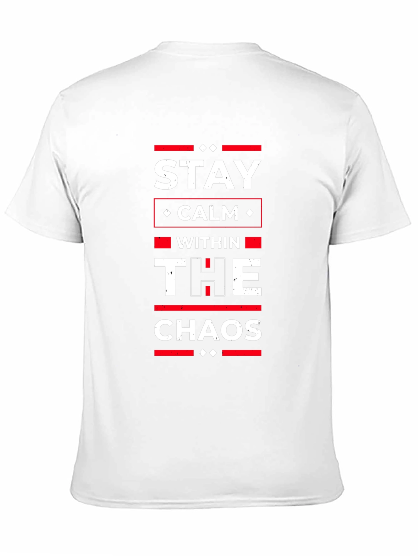 Stay Calm Within The Chaos Black Graphic T-Shirt