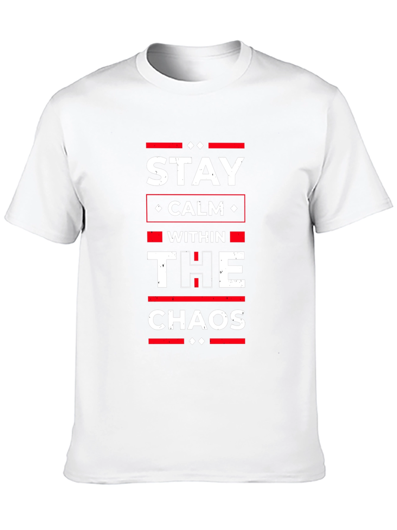 Stay Calm Within The Chaos Black Graphic T-Shirt