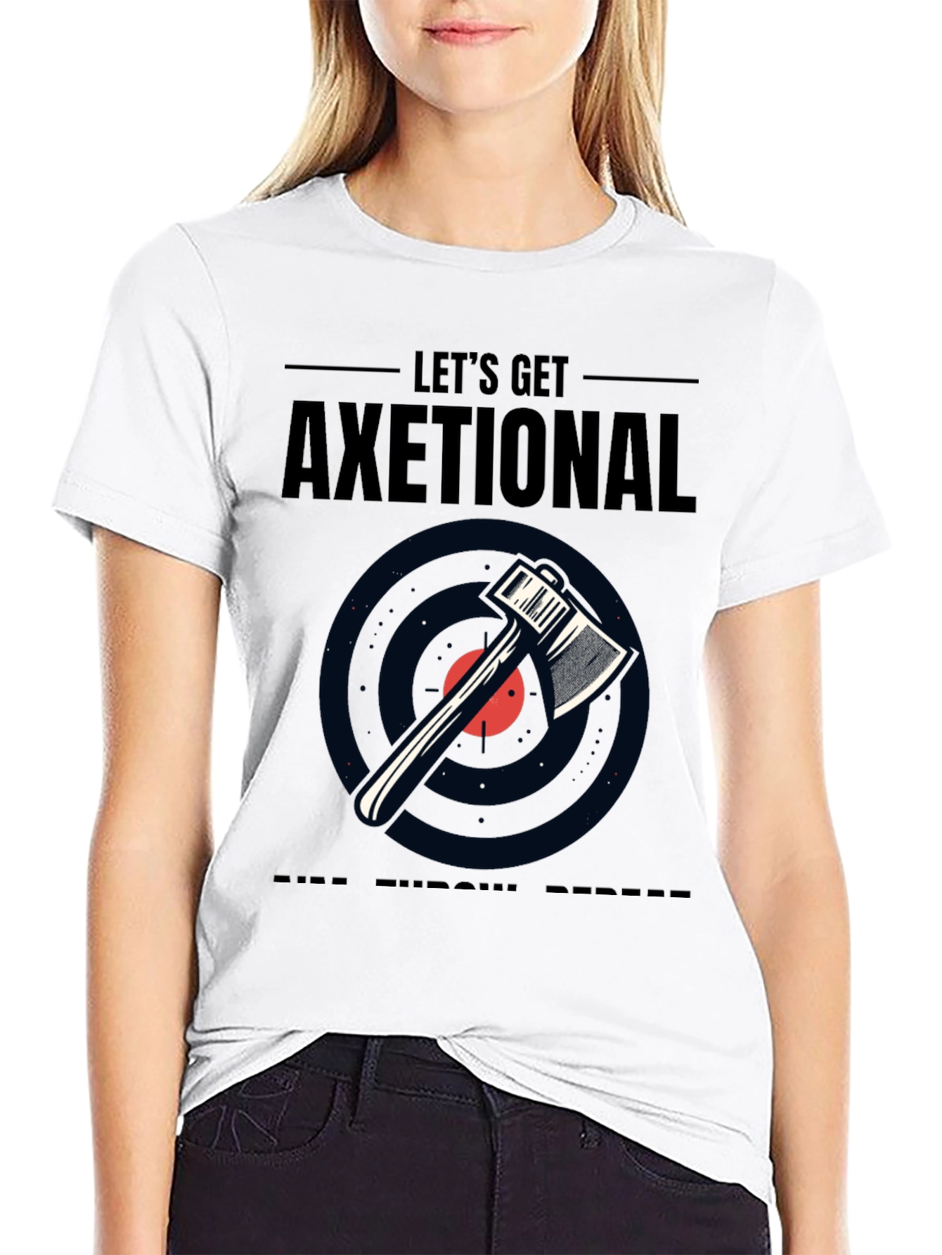Lets Get Axetional Black Graphic Tee