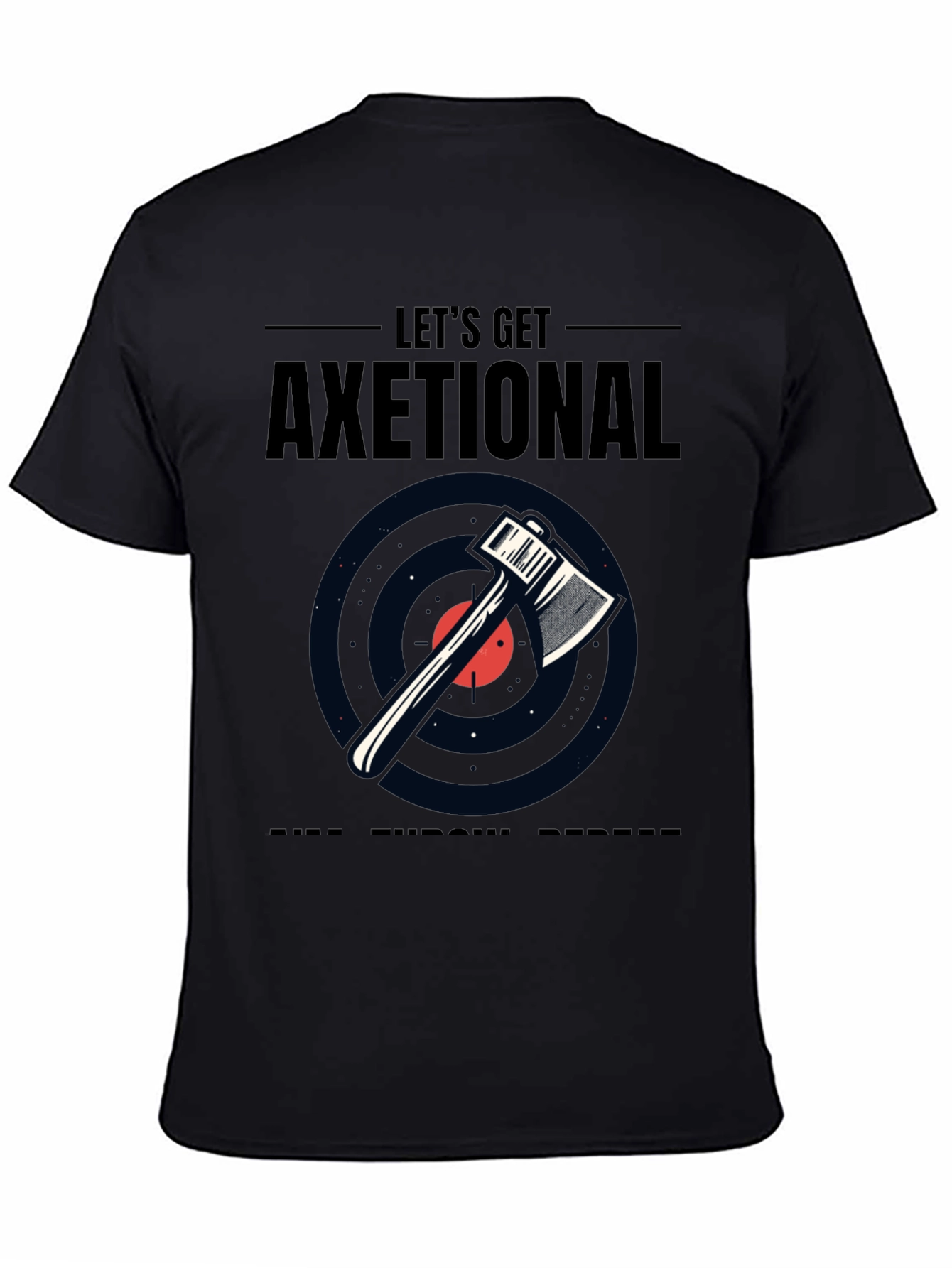 Lets Get Axetional Black Graphic Tee