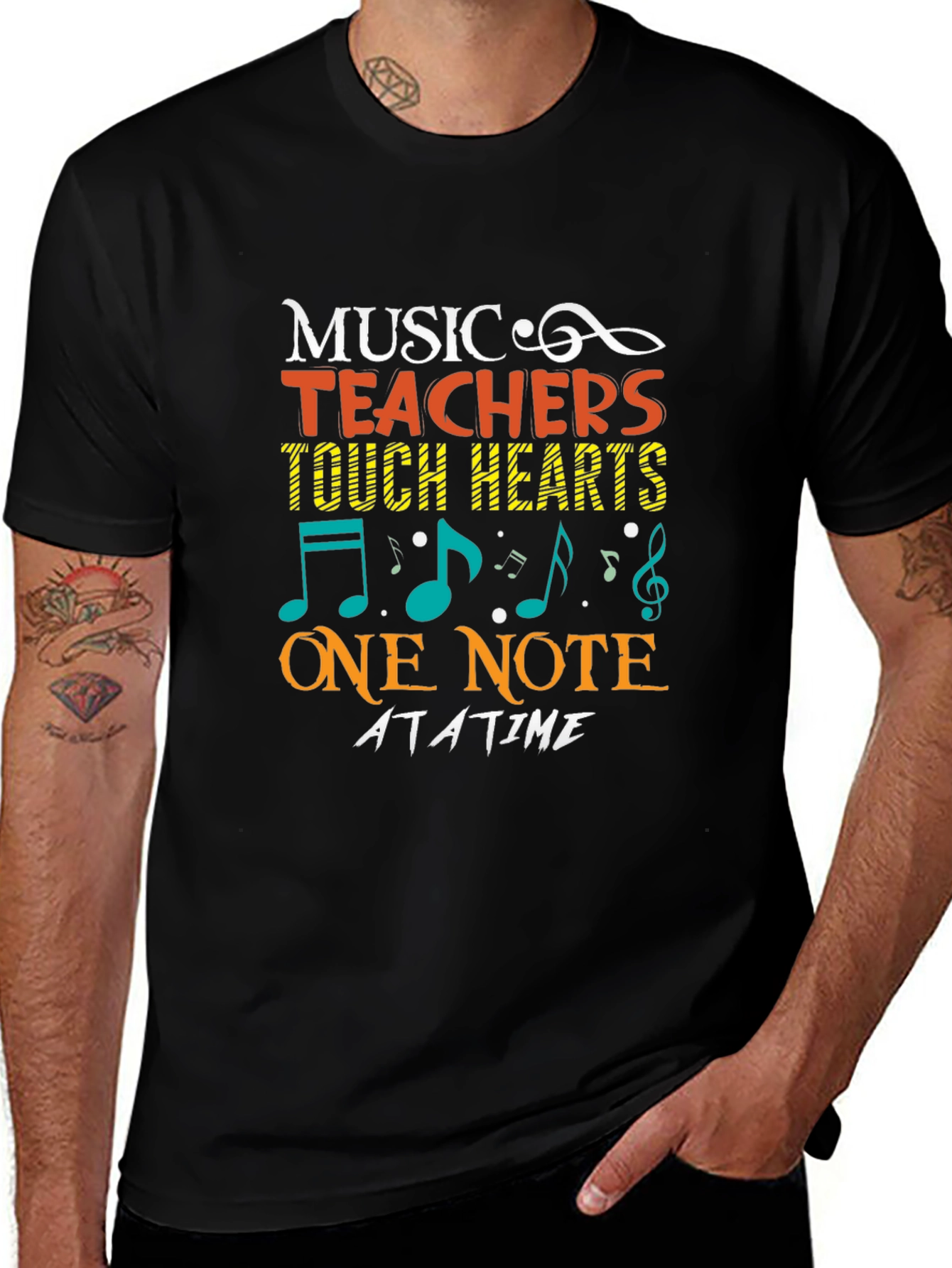 Music Teachers Touch Hearts T-Shirt