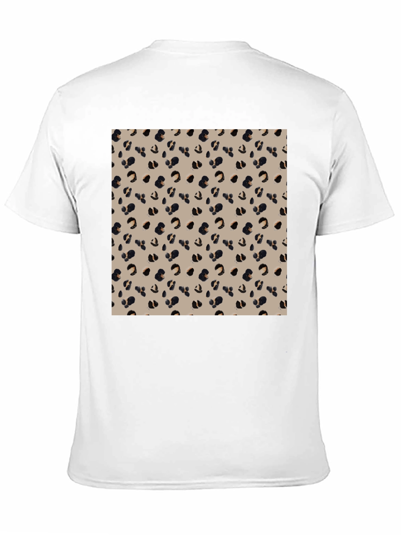 Stylish Leopard Print T-Shirt - Black