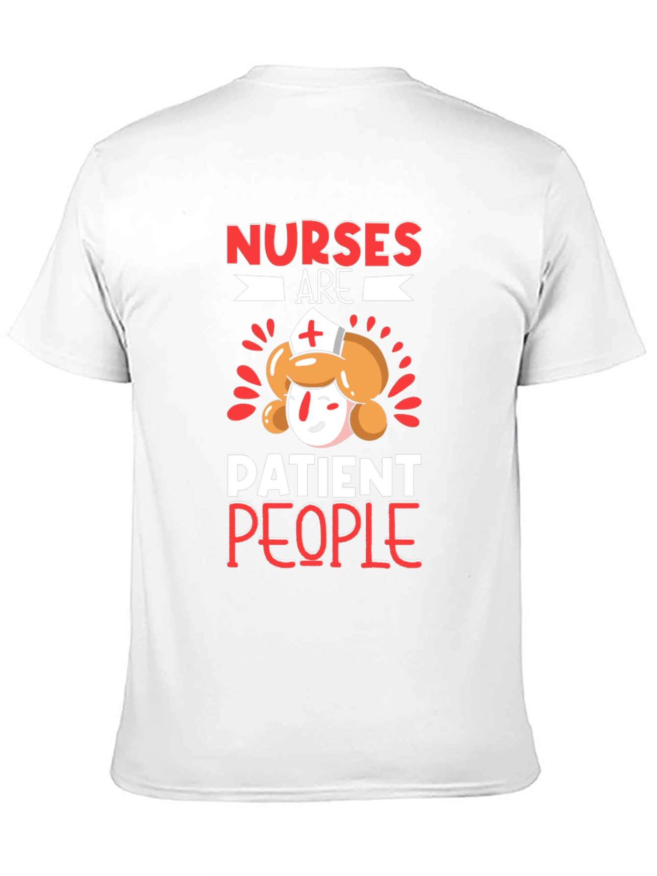 Nurses Are Patient People Black Graphic T-Shirt