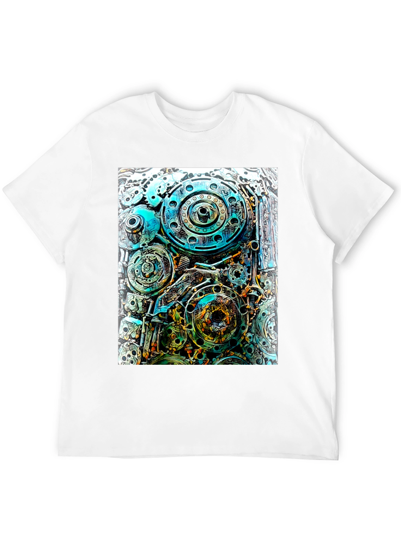 Steampunk Gear T-Shirt - Mechanical Design