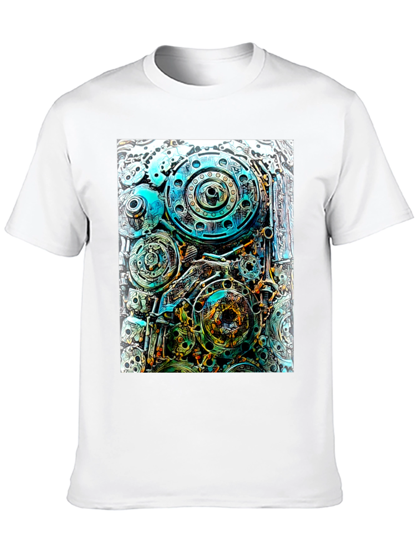 Steampunk Gear T-Shirt - Mechanical Design