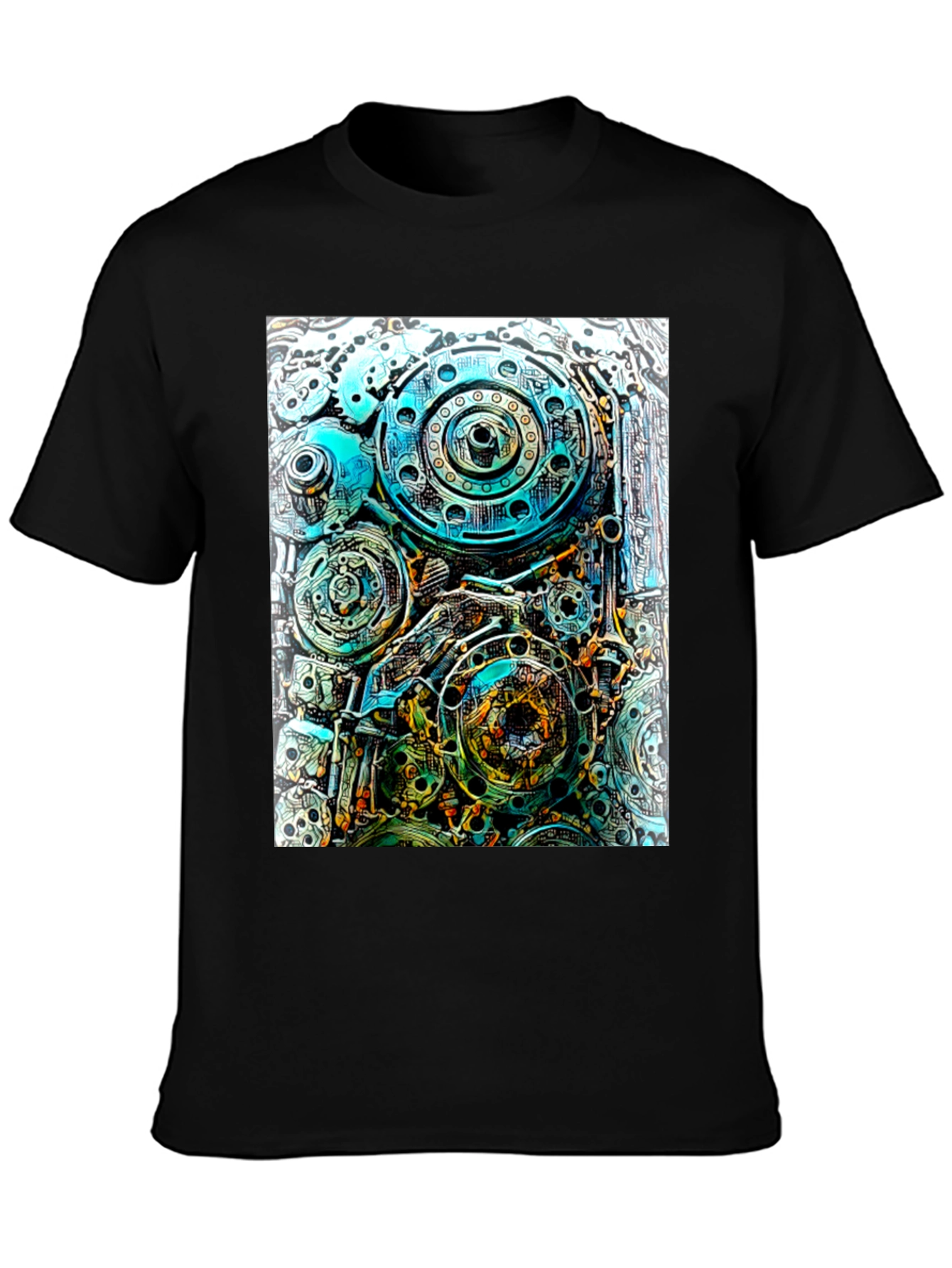 Steampunk Gear T-Shirt - Mechanical Design