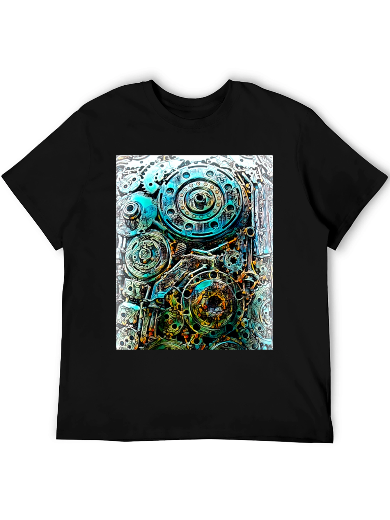 Steampunk Gear T-Shirt - Mechanical Design