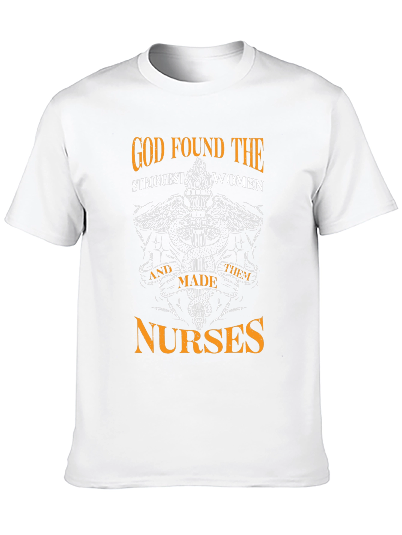 God Found The Strongest Women Nurses Black T-Shirt