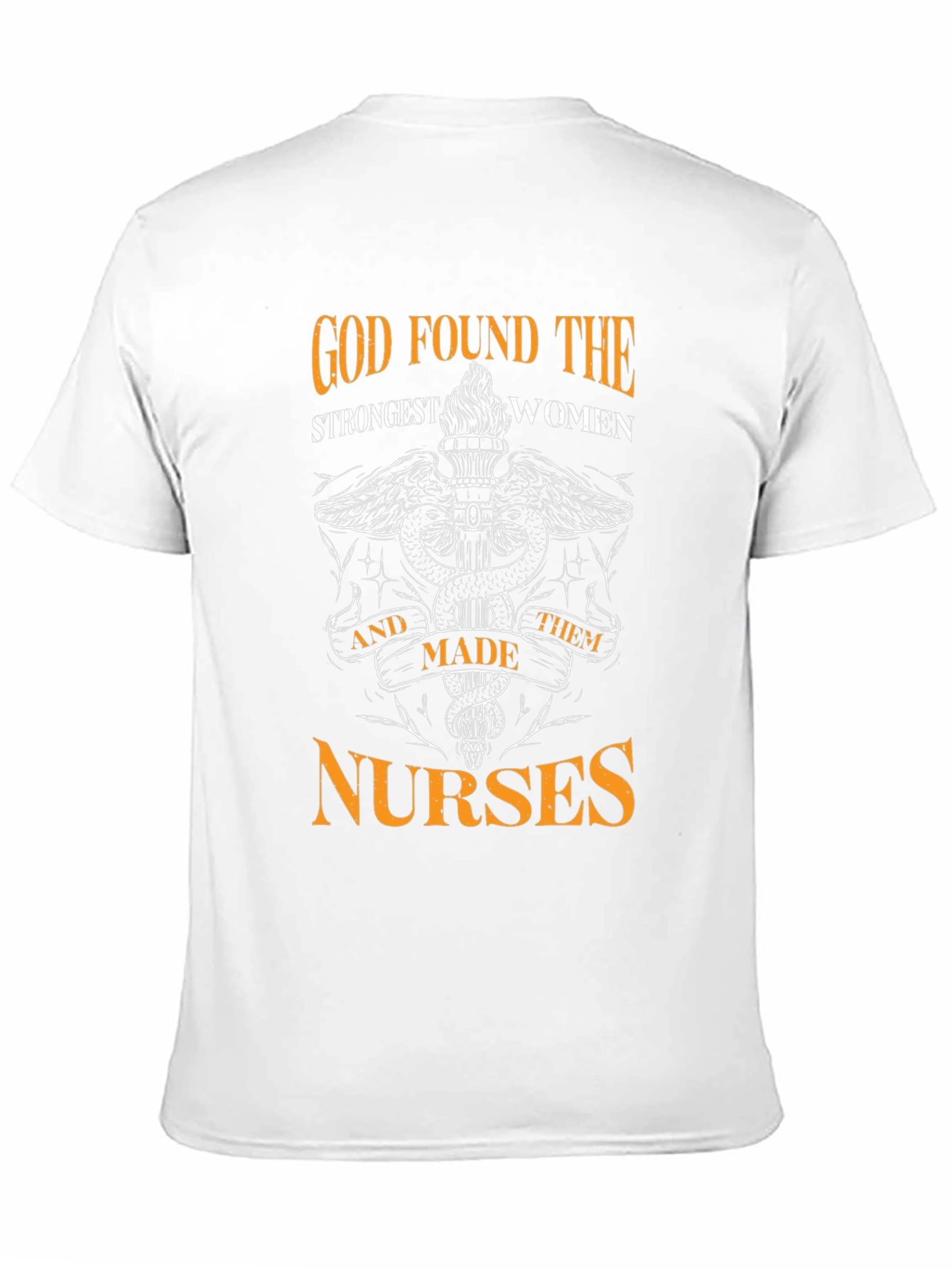 God Found The Strongest Women Nurses Black T-Shirt