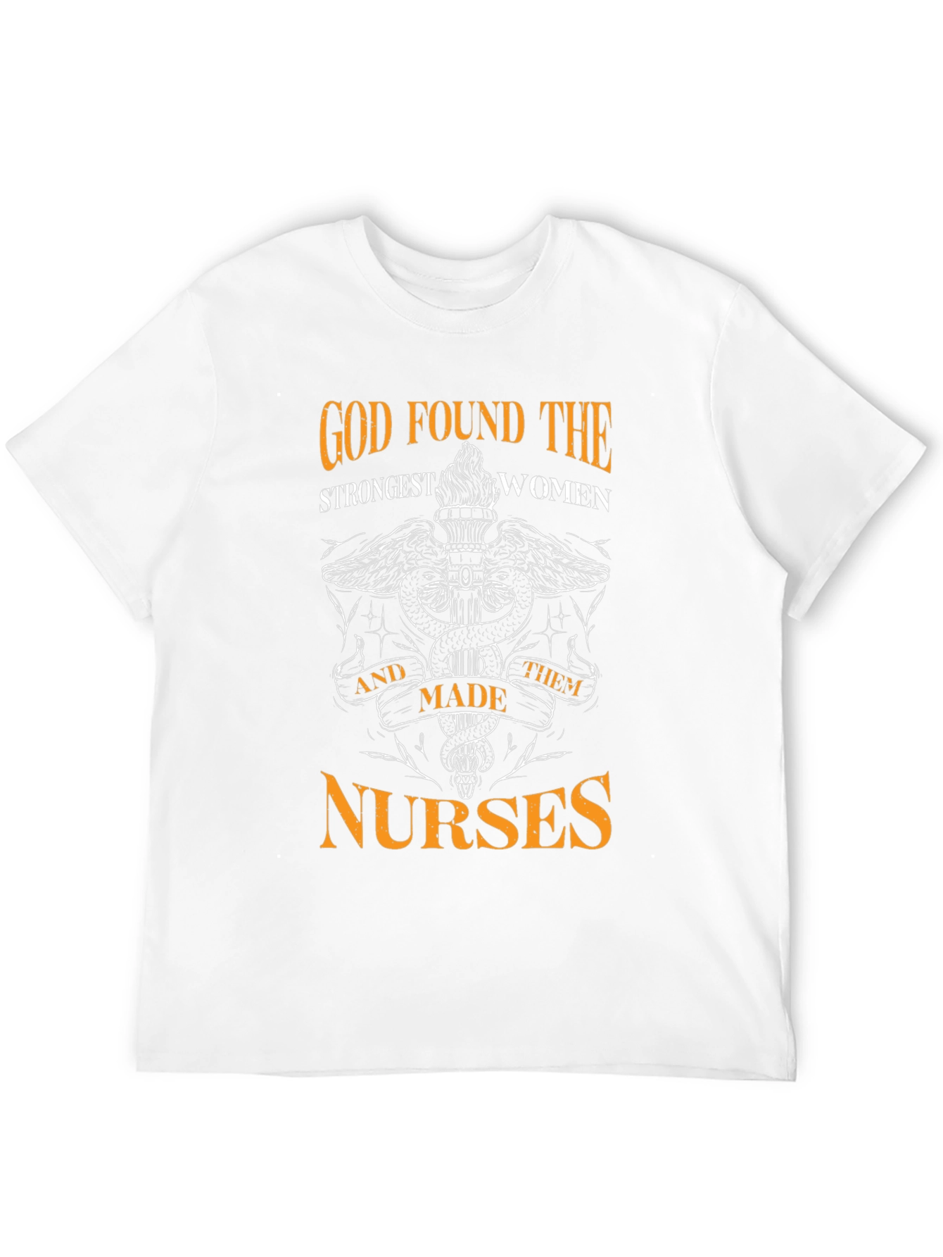 God Found The Strongest Women Nurses Black T-Shirt