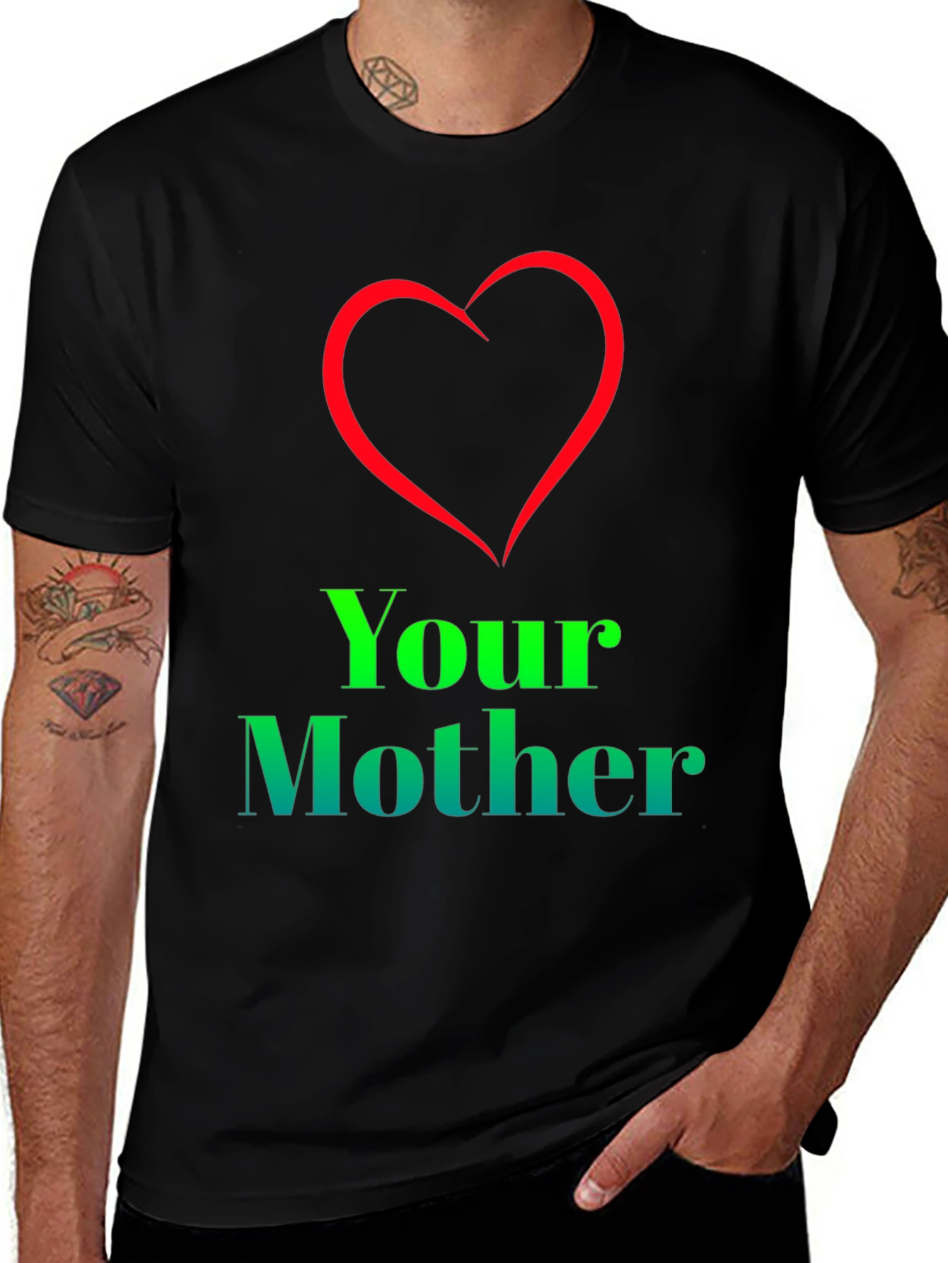 I Heart Your Mother T-Shirt - Novelty Graphic Tee