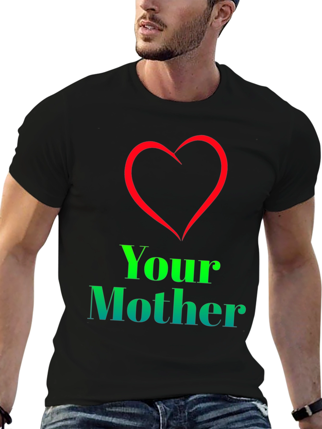 I Heart Your Mother T-Shirt - Novelty Graphic Tee