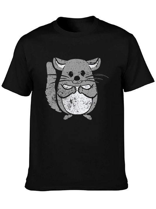 Cute Chinchilla Graphic Tee - Soft Cotton Blend