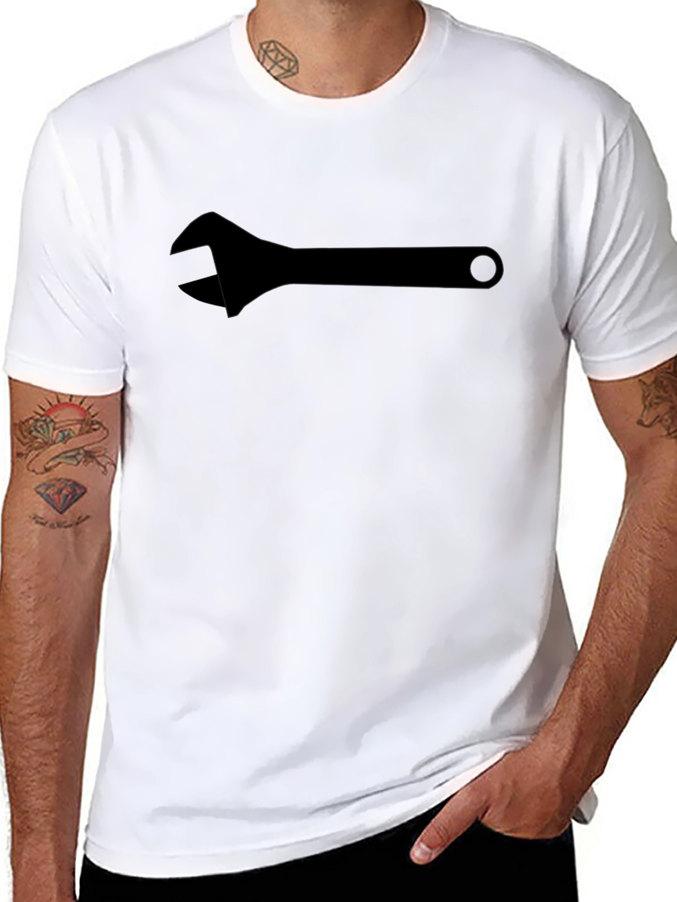 Adjustable Wrench Graphic Tee - Black