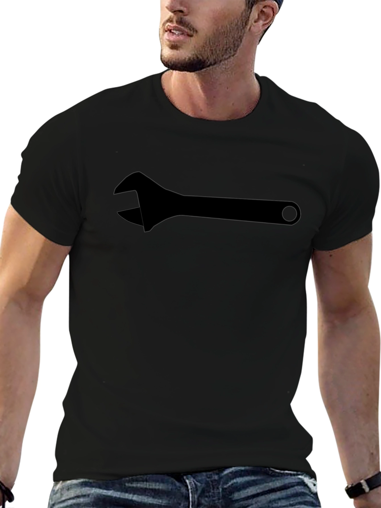Adjustable Wrench Graphic Tee - Black