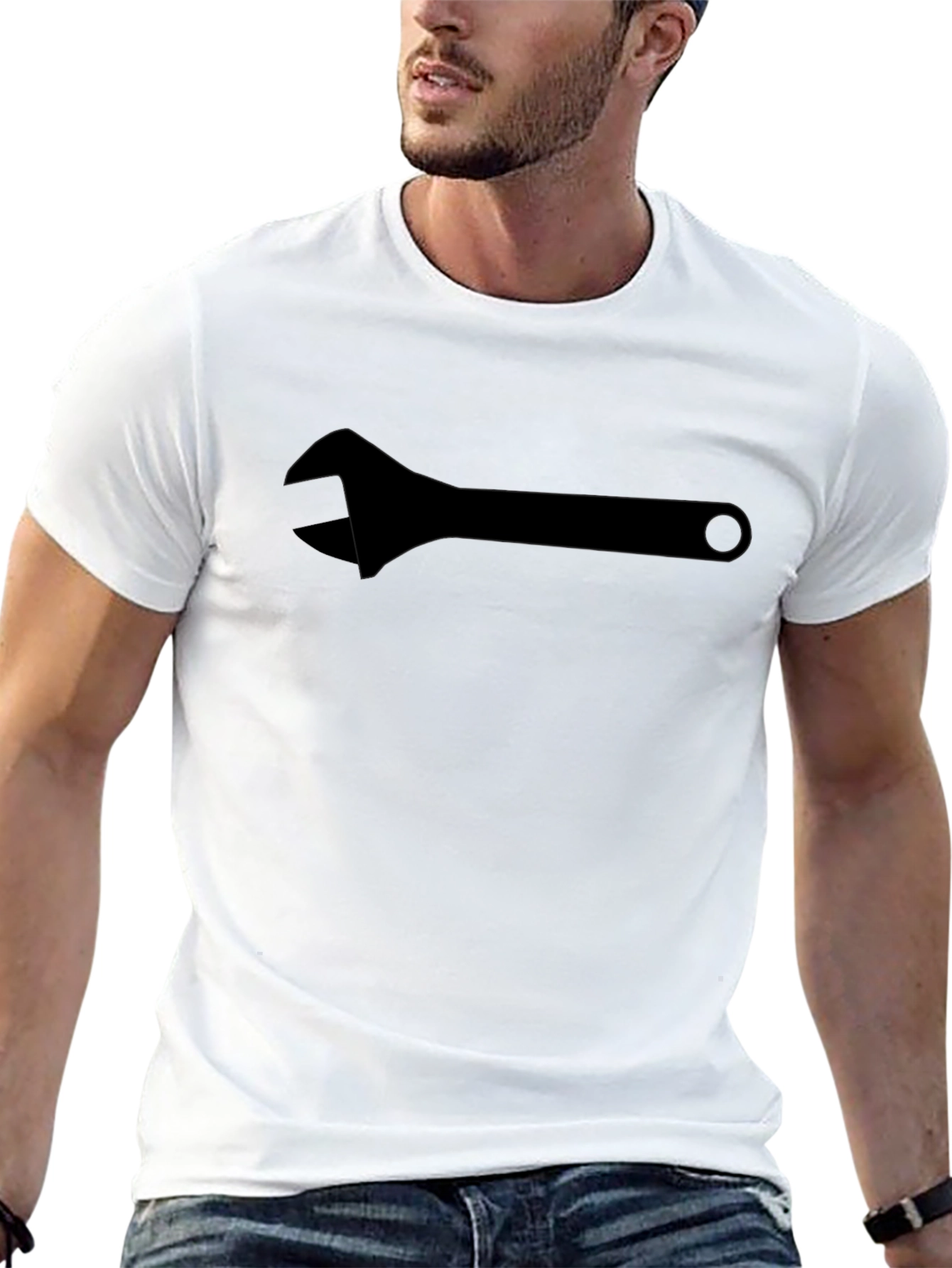 Adjustable Wrench Graphic Tee - Black