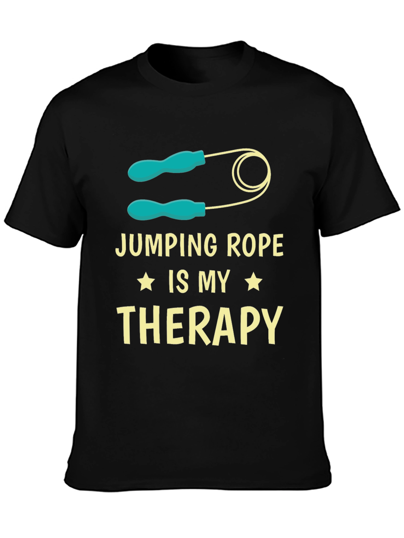 Jumping Rope Therapy T-Shirt - Fitness Workout Tee