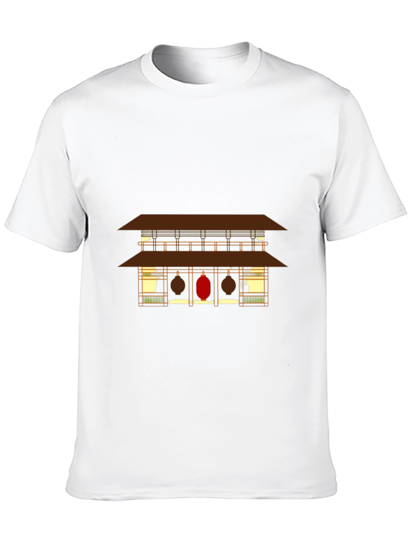 Japanese Building T-Shirt - Stylish Graphic Tee
