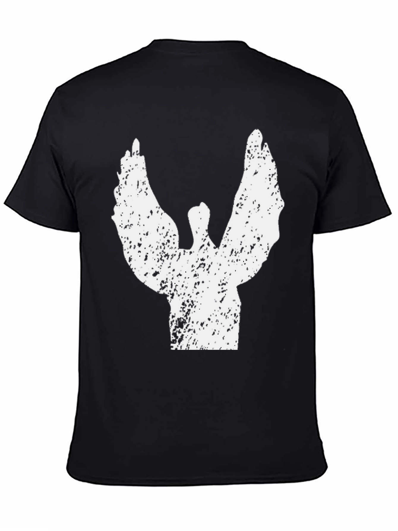 Angel Wings Graphic T-Shirt - Stylish Black Tee