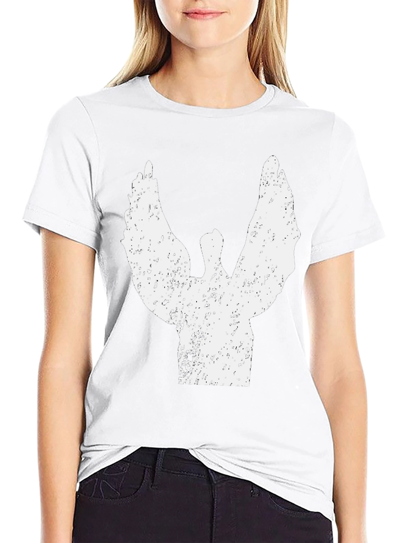 Angel Wings Graphic T-Shirt - Stylish Black Tee