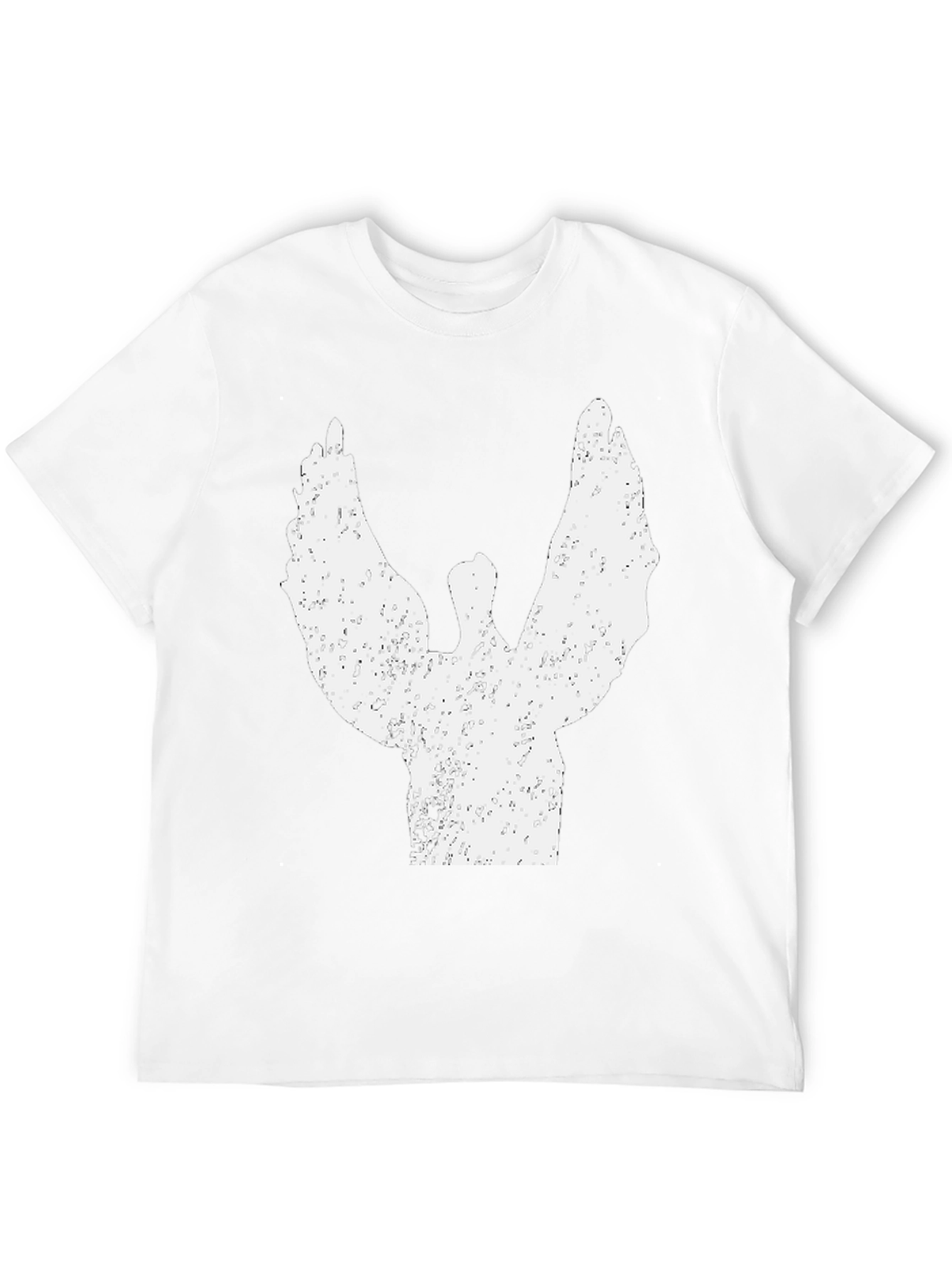 Angel Wings Graphic T-Shirt - Stylish Black Tee