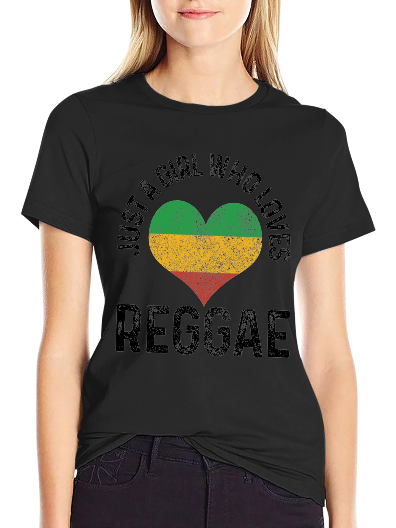 Reggae Lover Heart T-Shirt