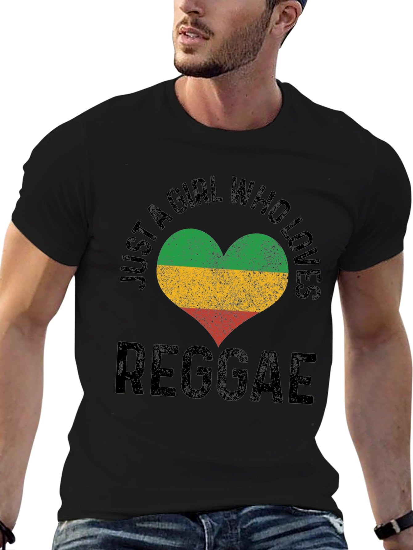 Reggae Lover Heart T-Shirt