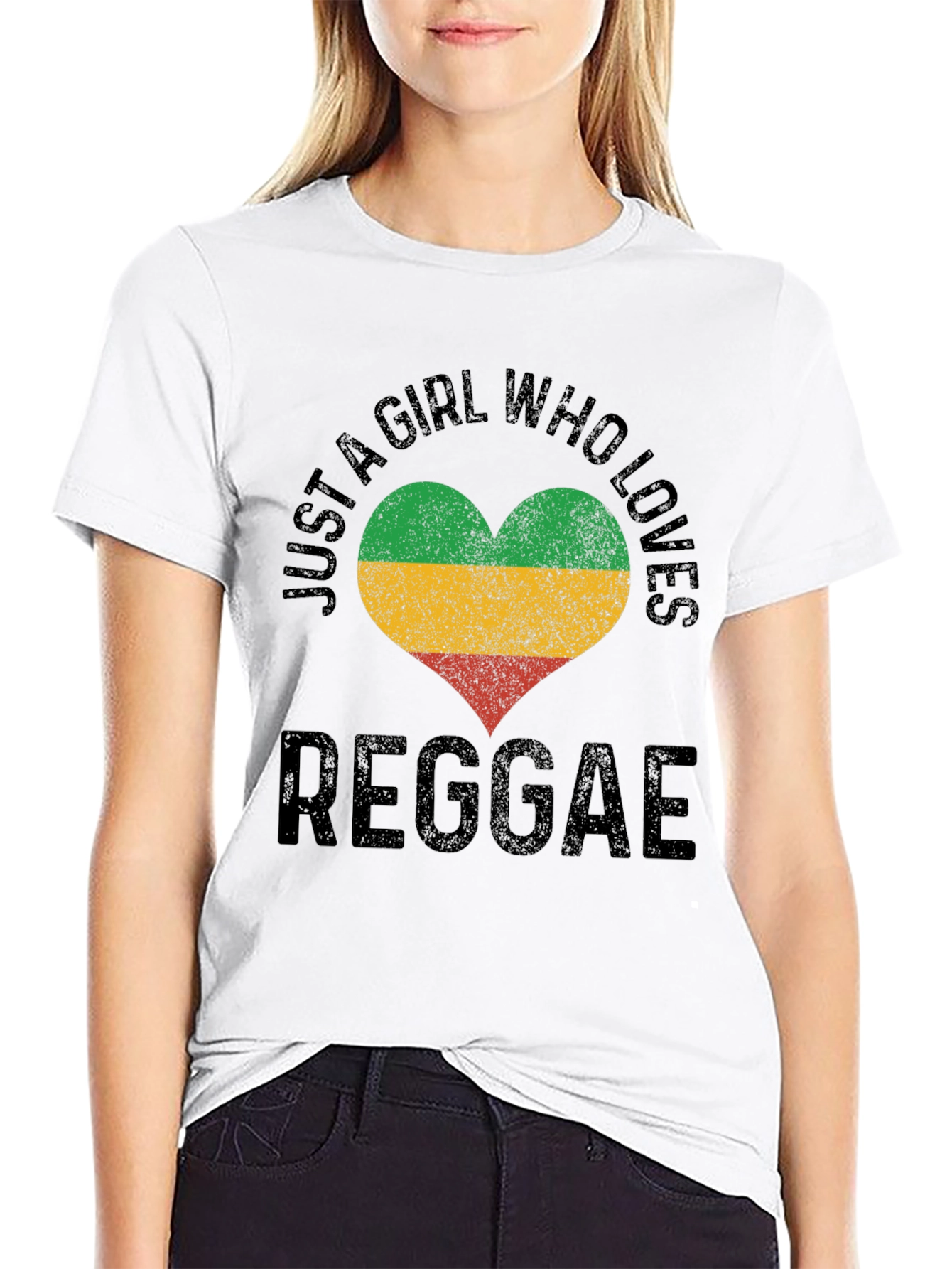 Reggae Lover Heart T-Shirt