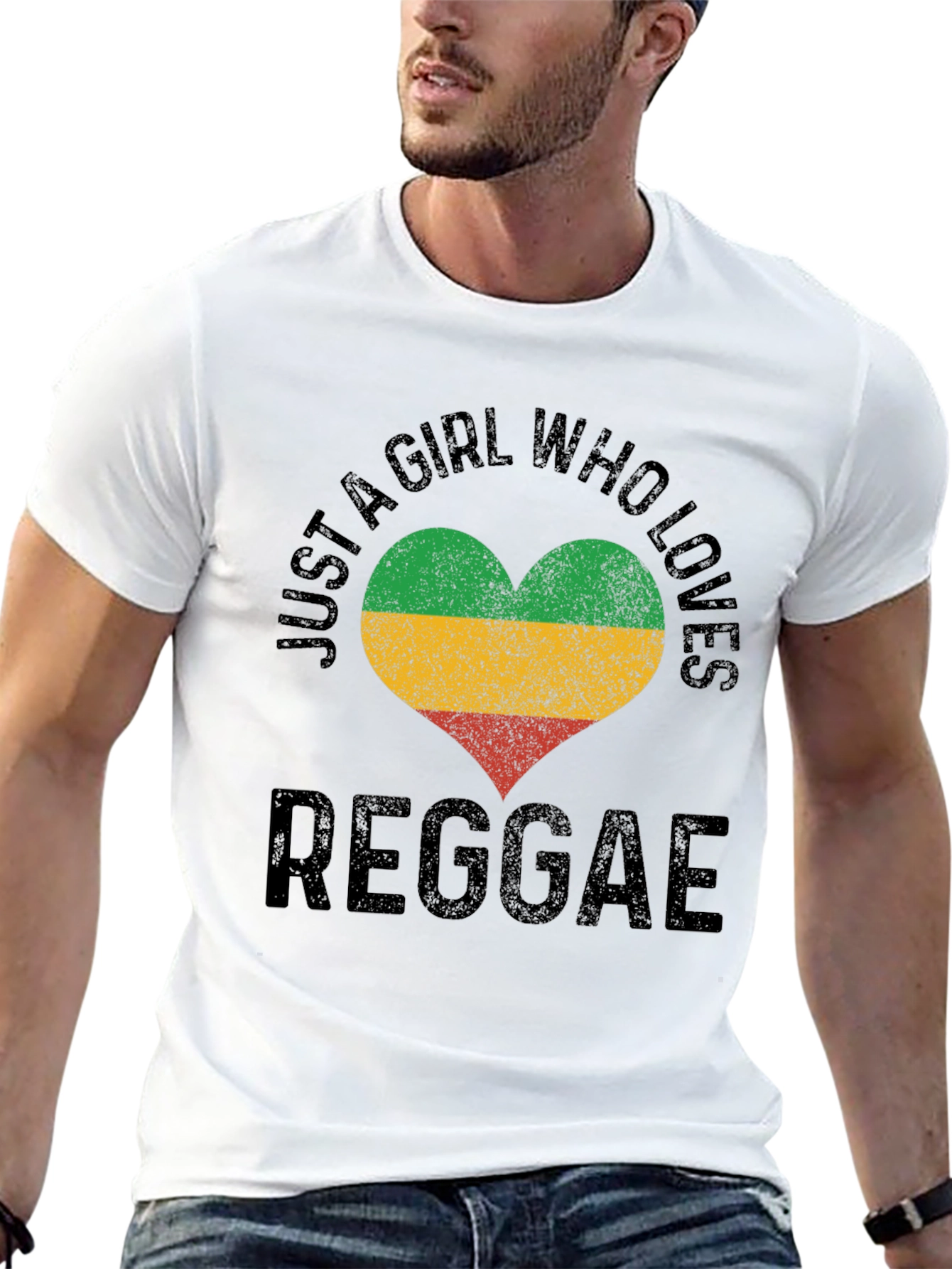 Reggae Lover Heart T-Shirt