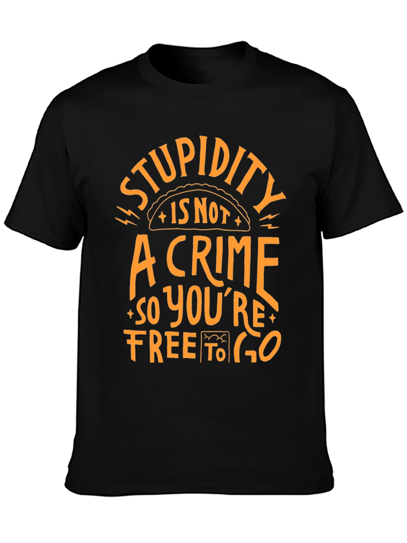 Stupidity is Not a Crime T-Shirt Funny Graphic Tee