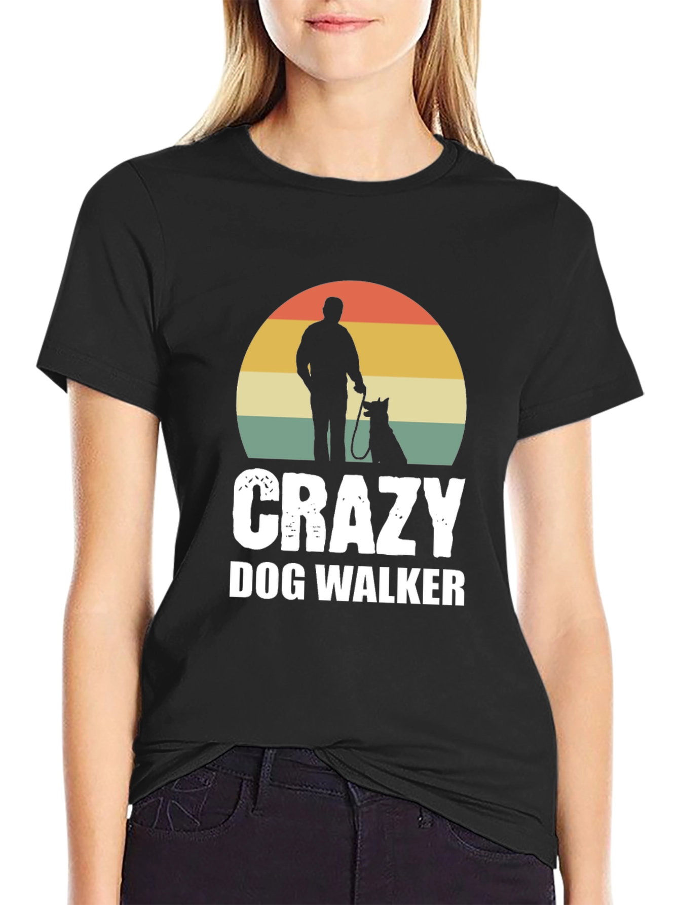 Crazy Dog Walker Graphic Tee