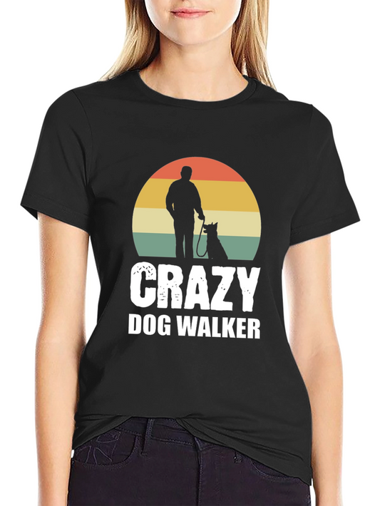 Crazy Dog Walker Graphic Tee