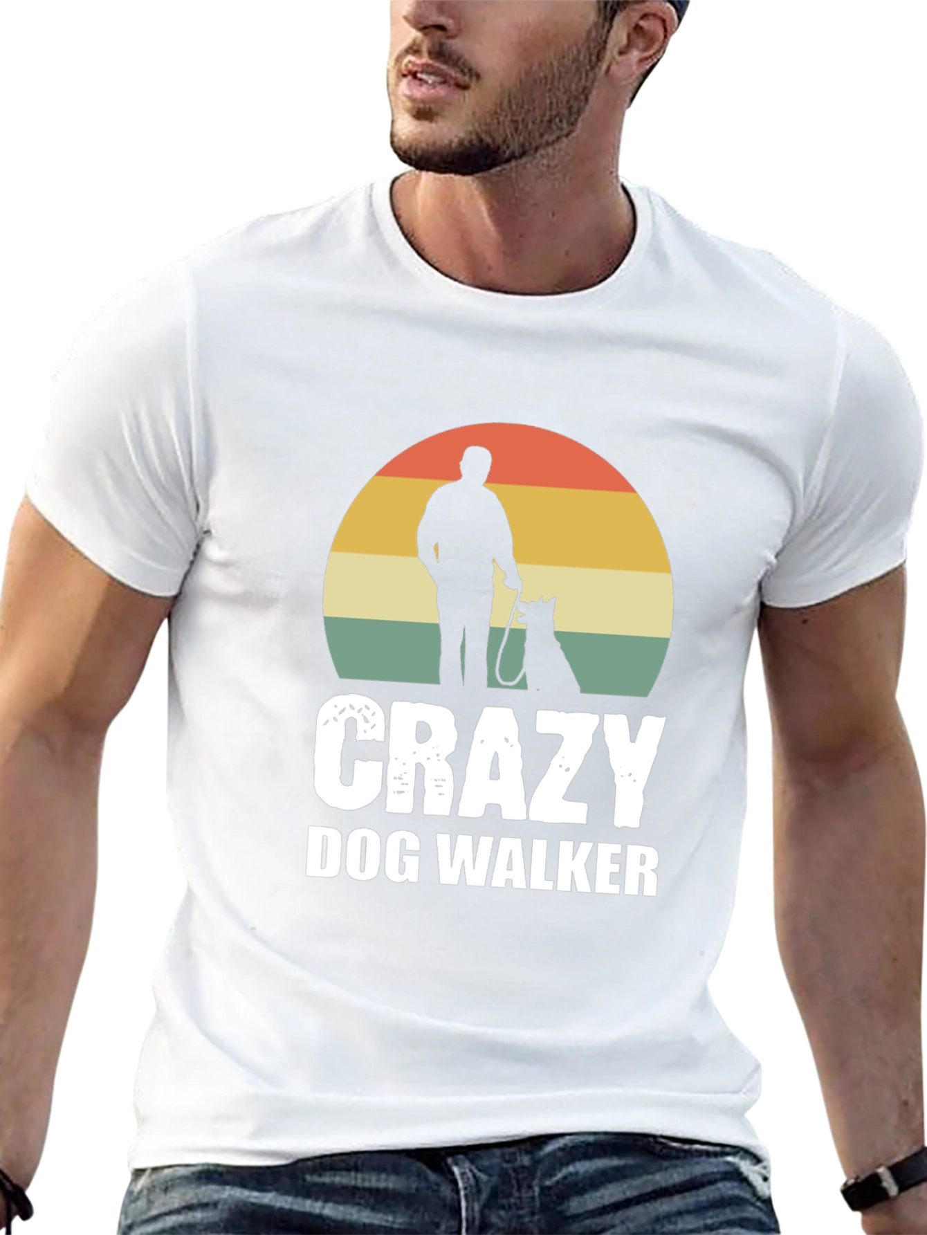 Crazy Dog Walker Graphic Tee