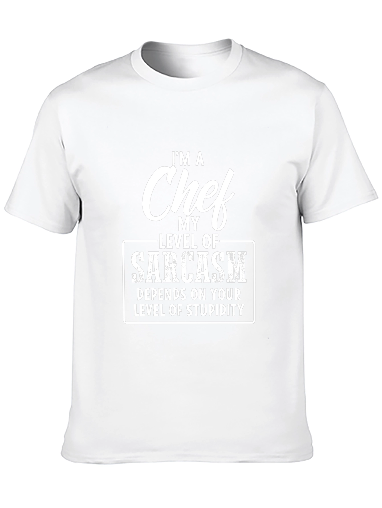Sarcastic Chef Humor Graphic Tee - Black Cotton