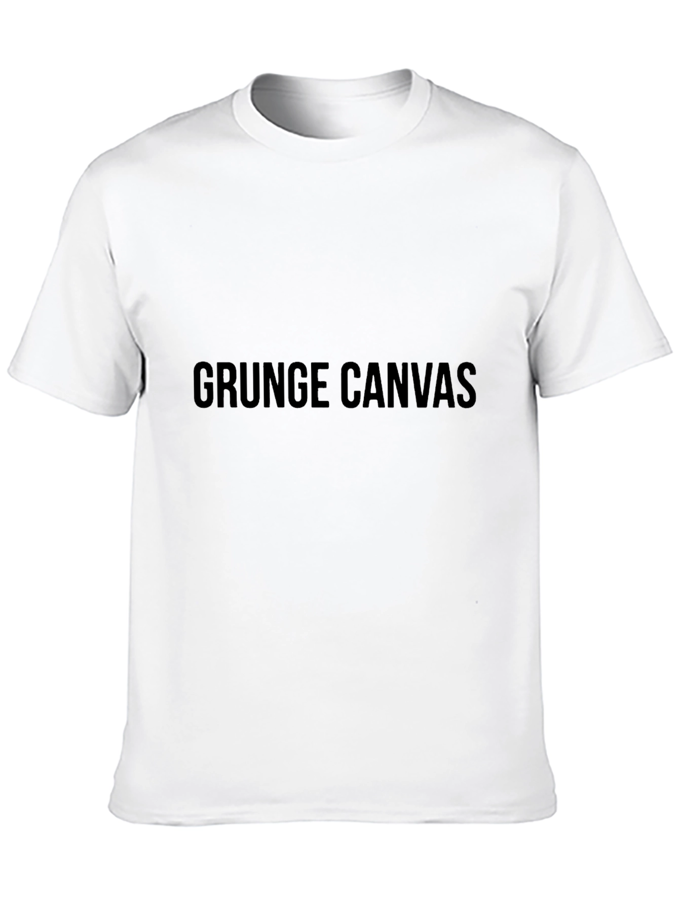 Grunge Canvas Black T-Shirt