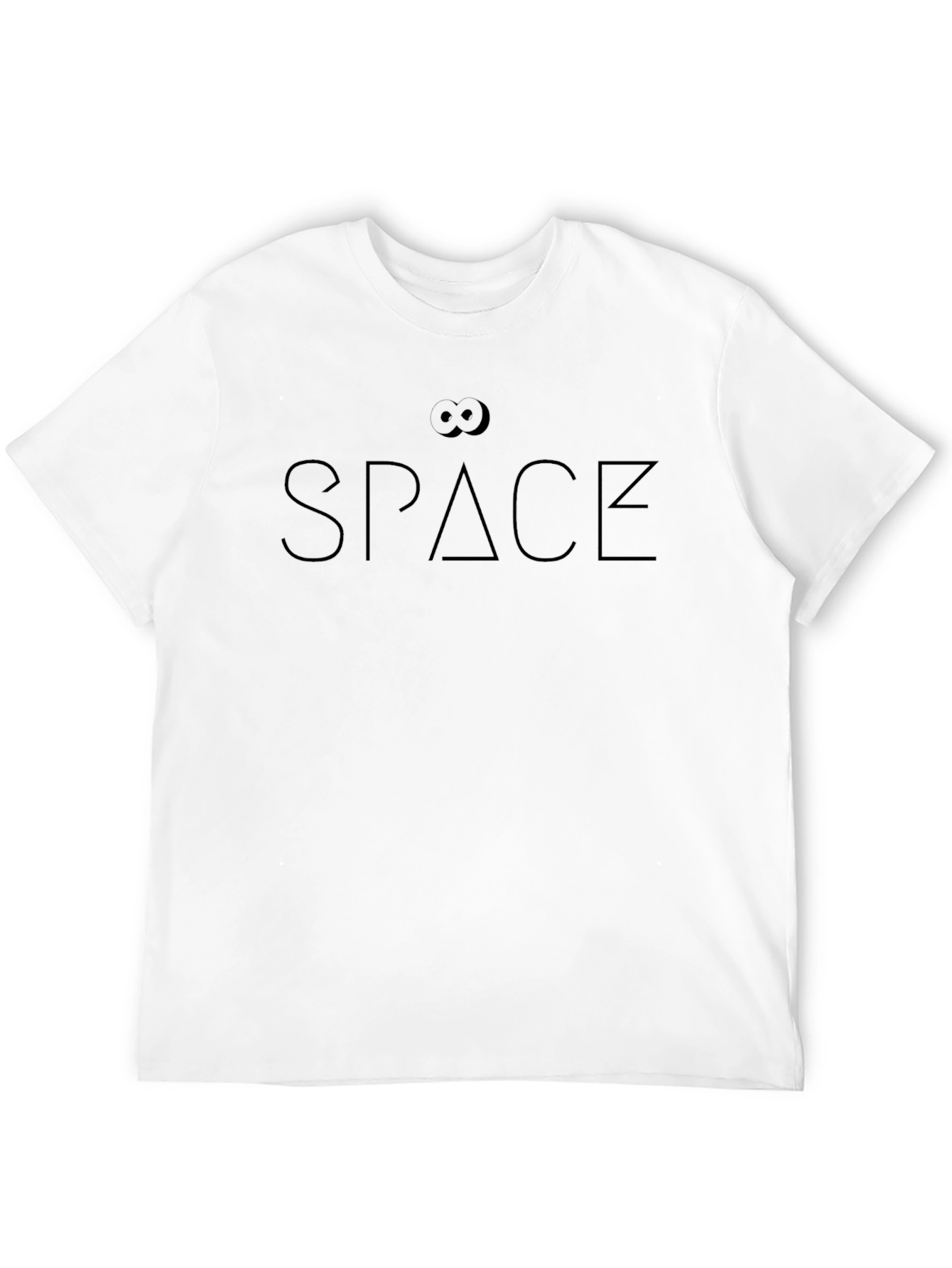 SPACE Graphic Print Black T-Shirt