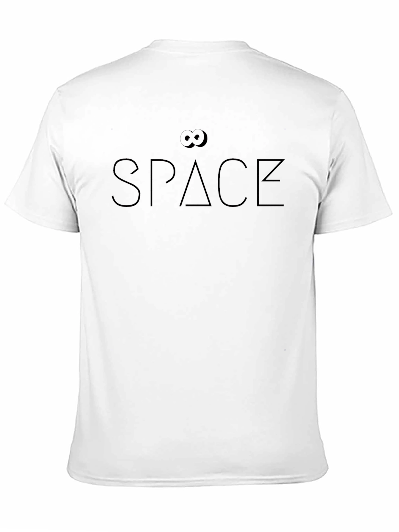 SPACE Graphic Print Black T-Shirt
