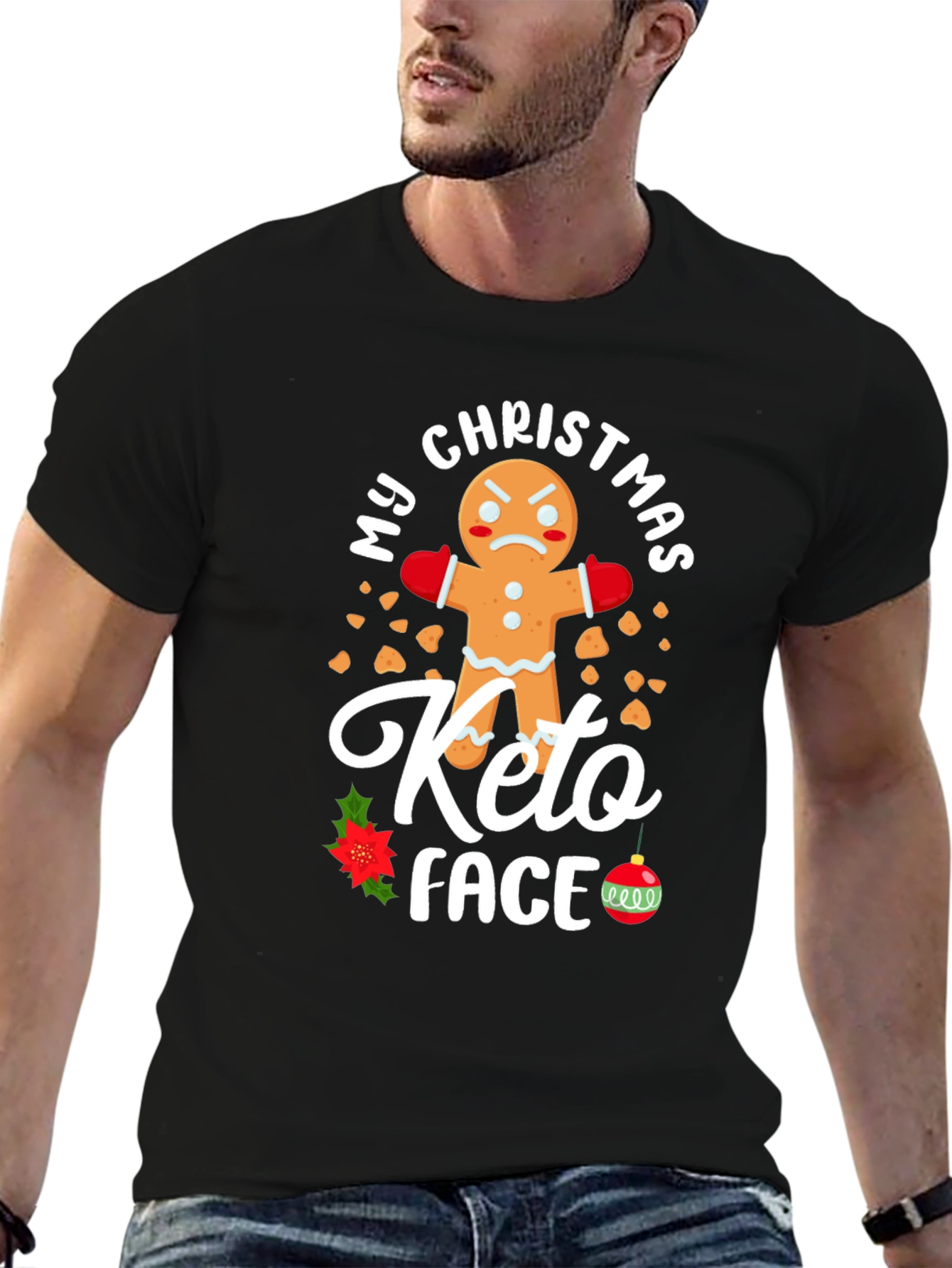My Christmas Keto Face Gingerbread T-Shirt