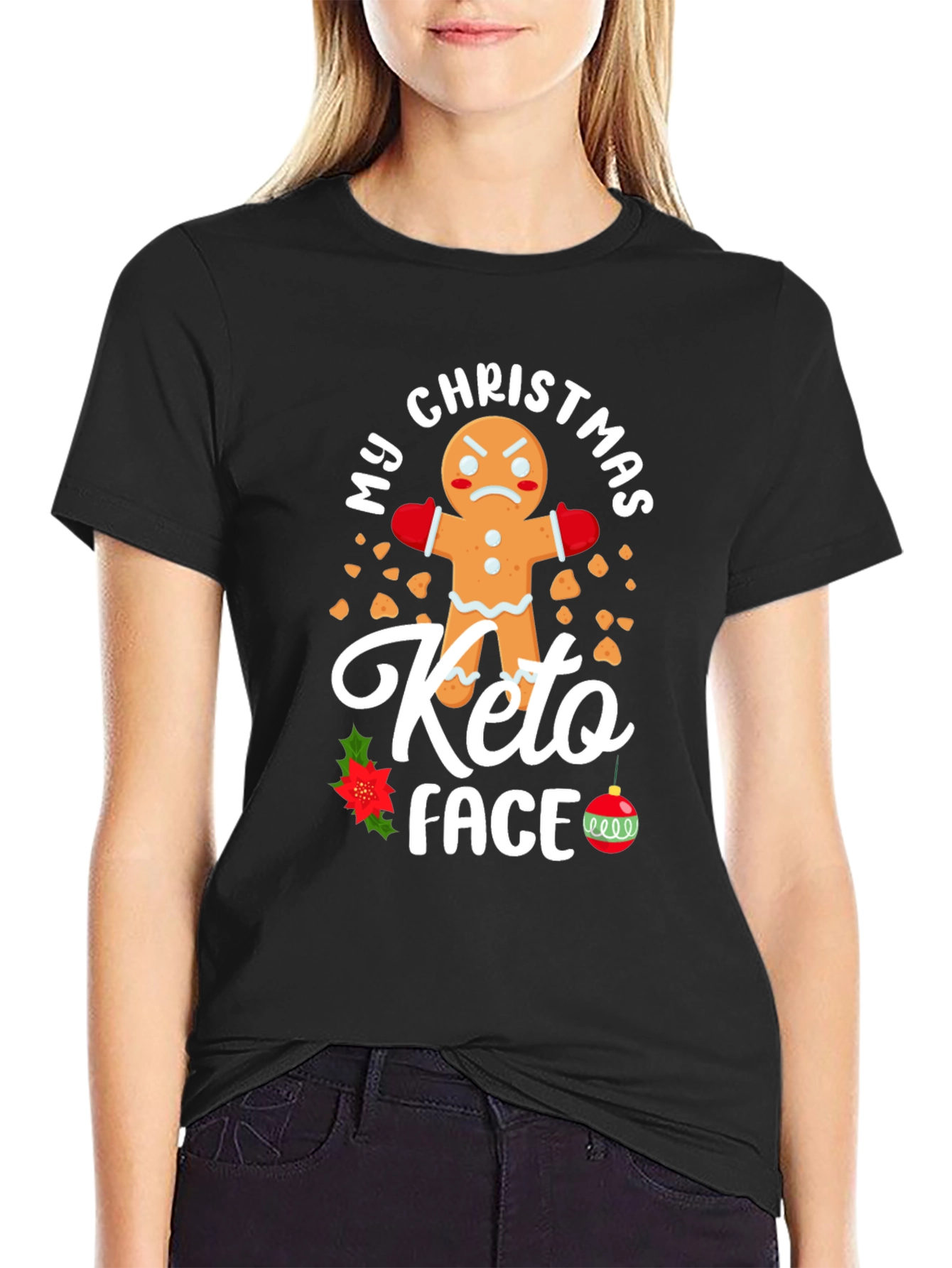 My Christmas Keto Face Gingerbread T-Shirt