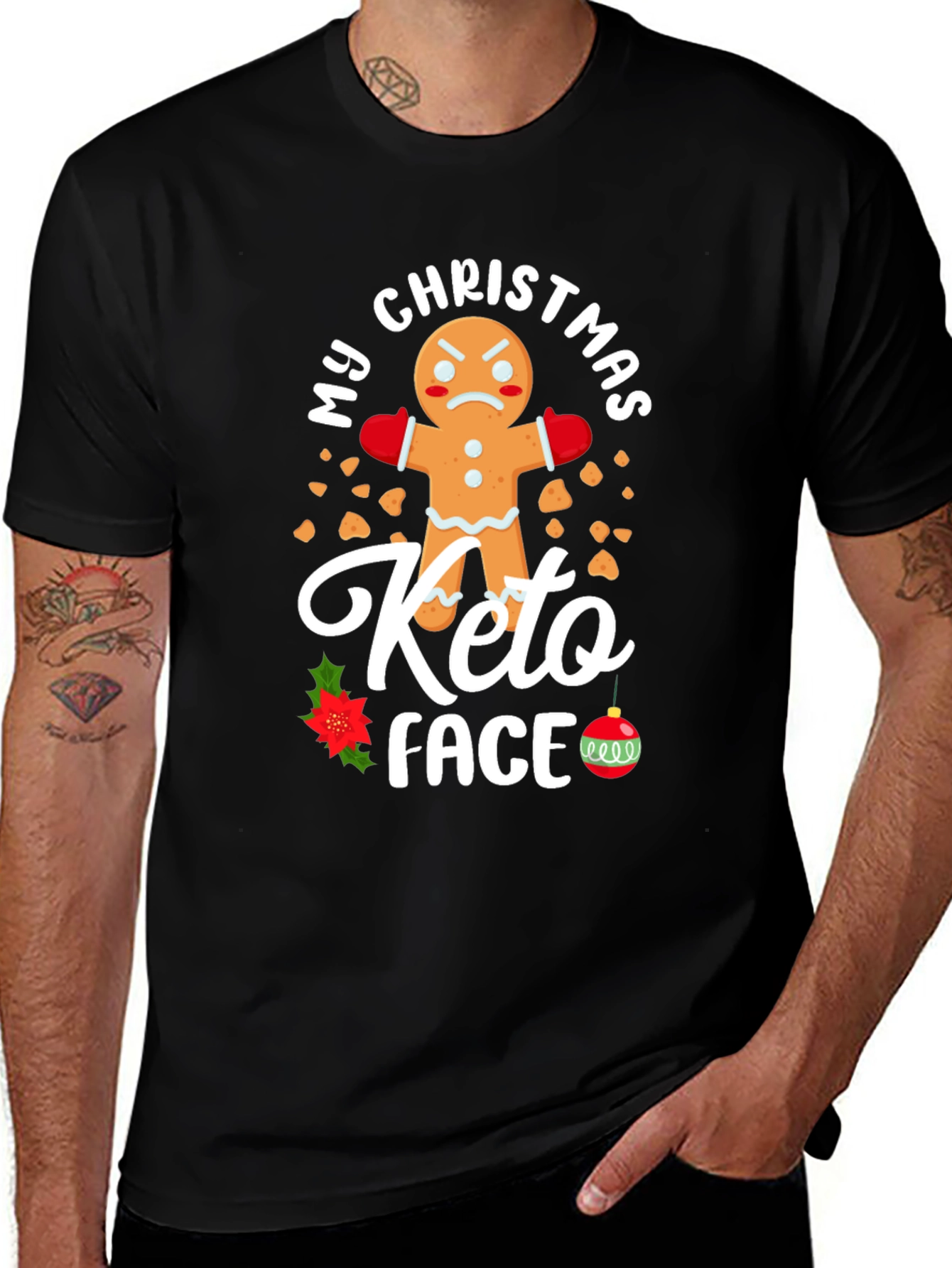 My Christmas Keto Face Gingerbread T-Shirt