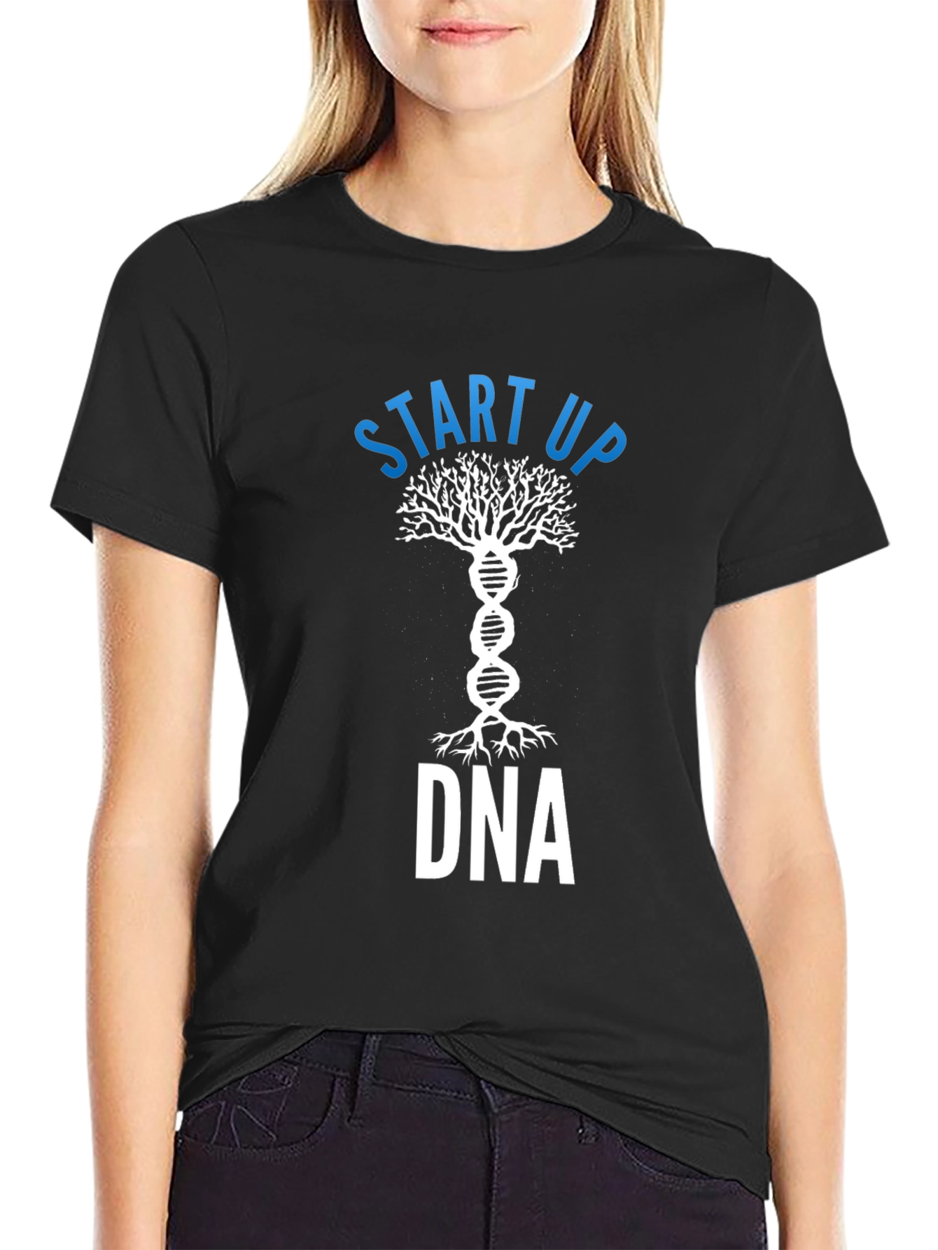 Start Up DNA Tree Graphic T-Shirt