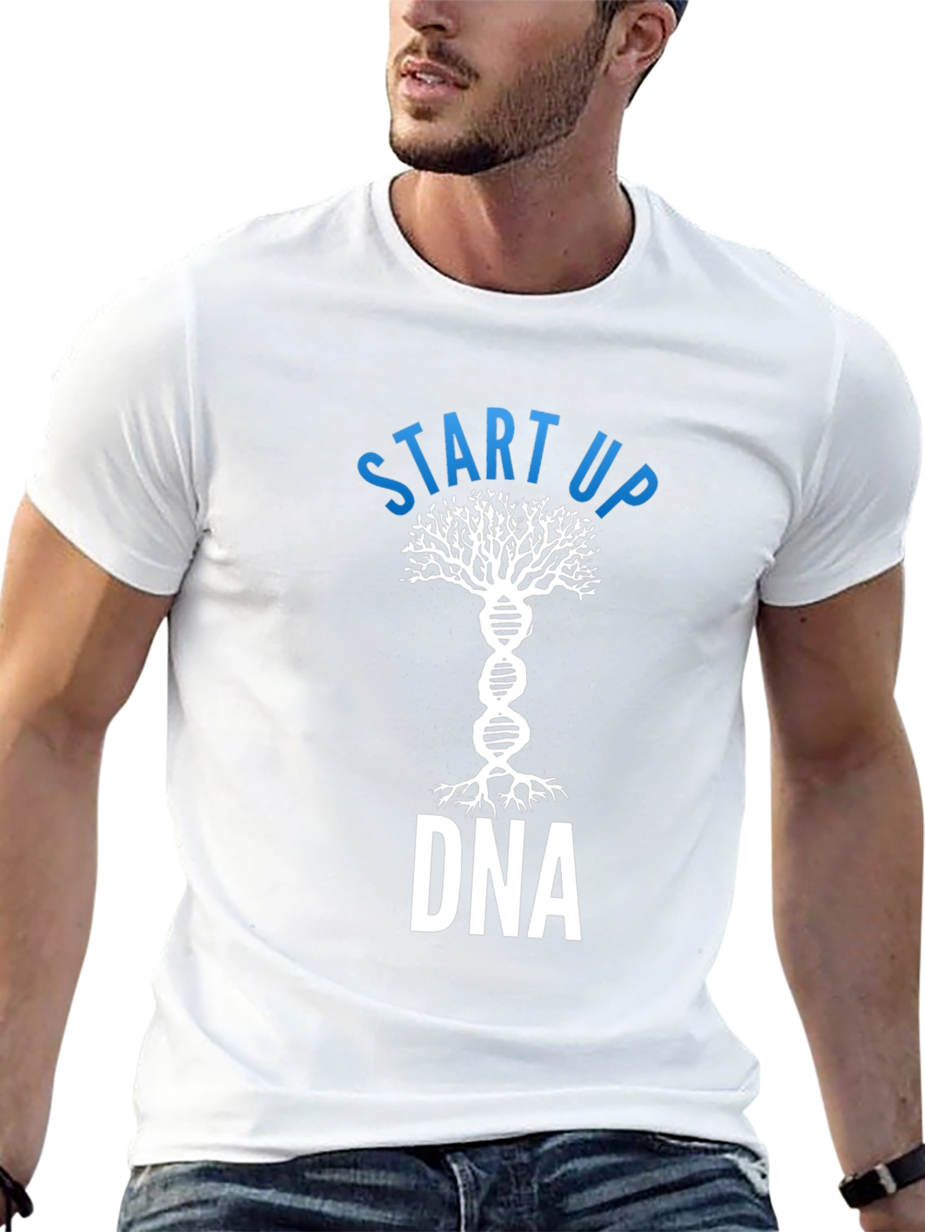 Start Up DNA Tree Graphic T-Shirt