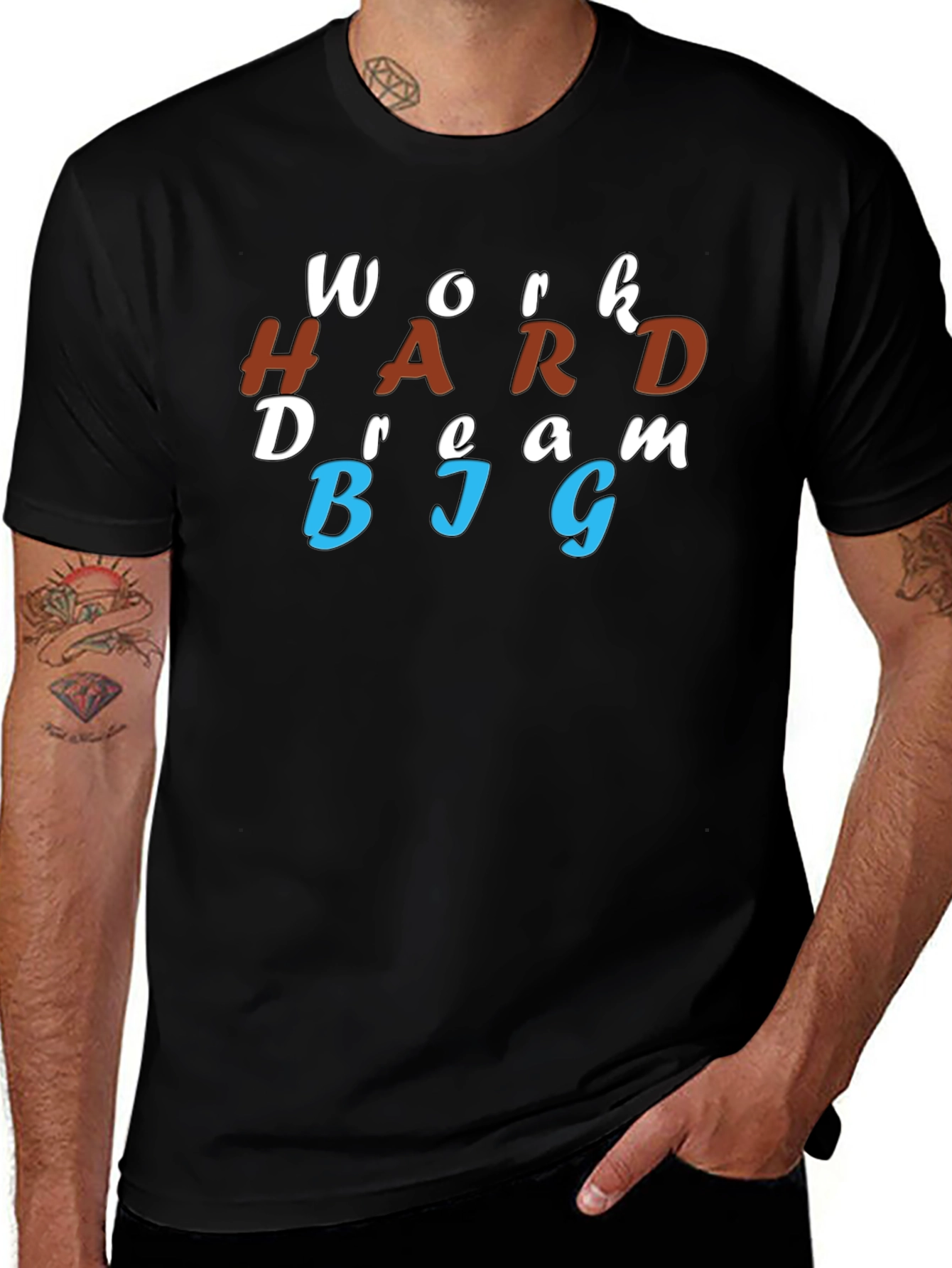 Work Hard Dream Big Graphic T-Shirt