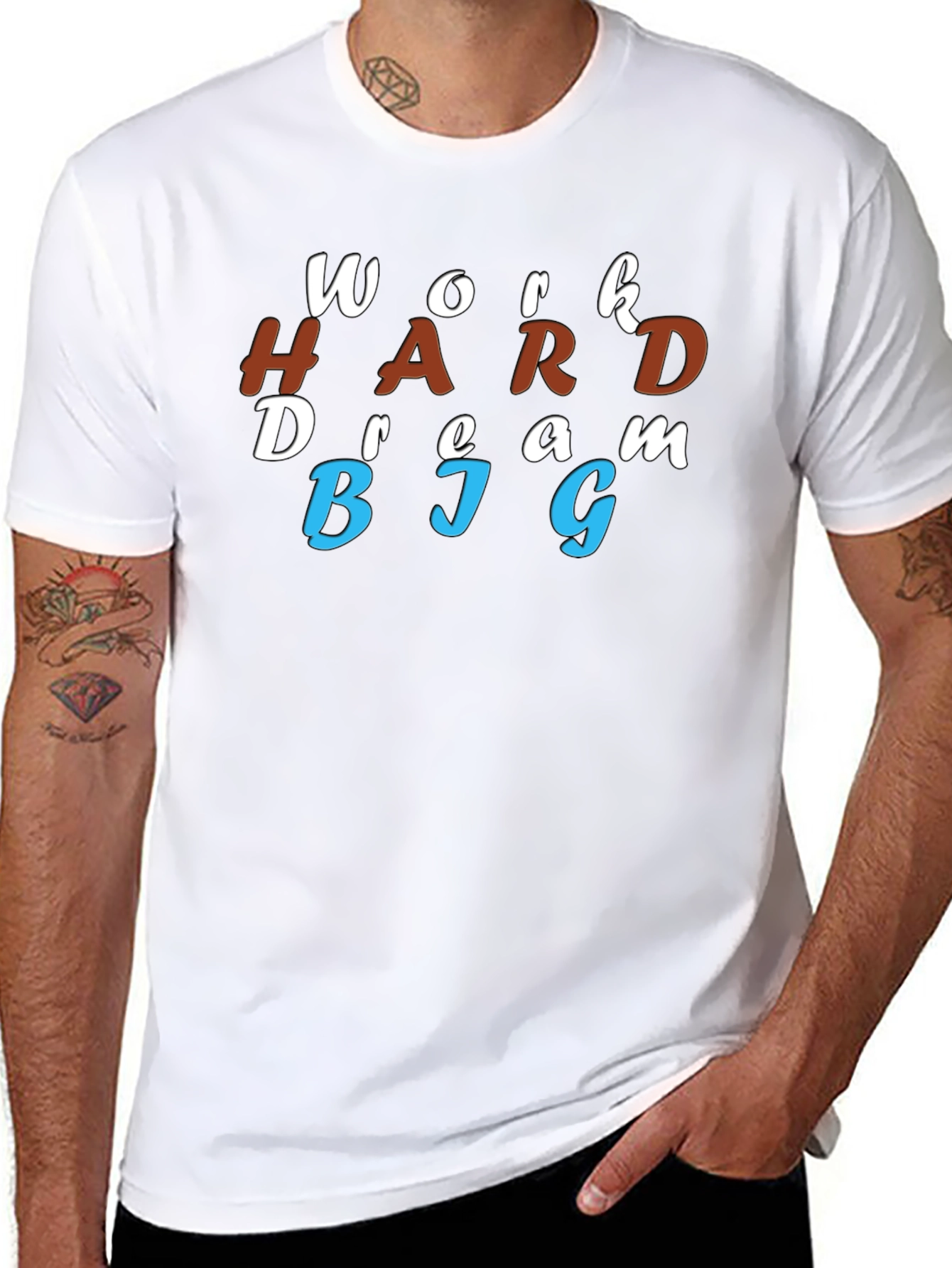 Work Hard Dream Big Graphic T-Shirt
