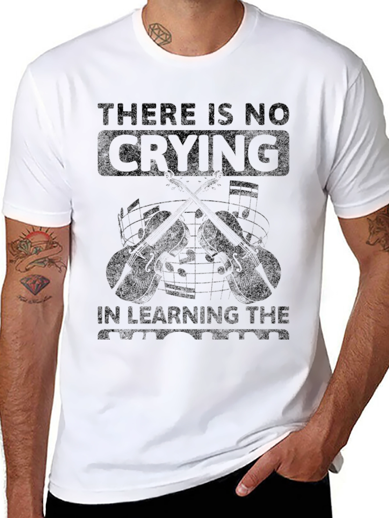 There is No Crying in Learning the Violin T-Shirt