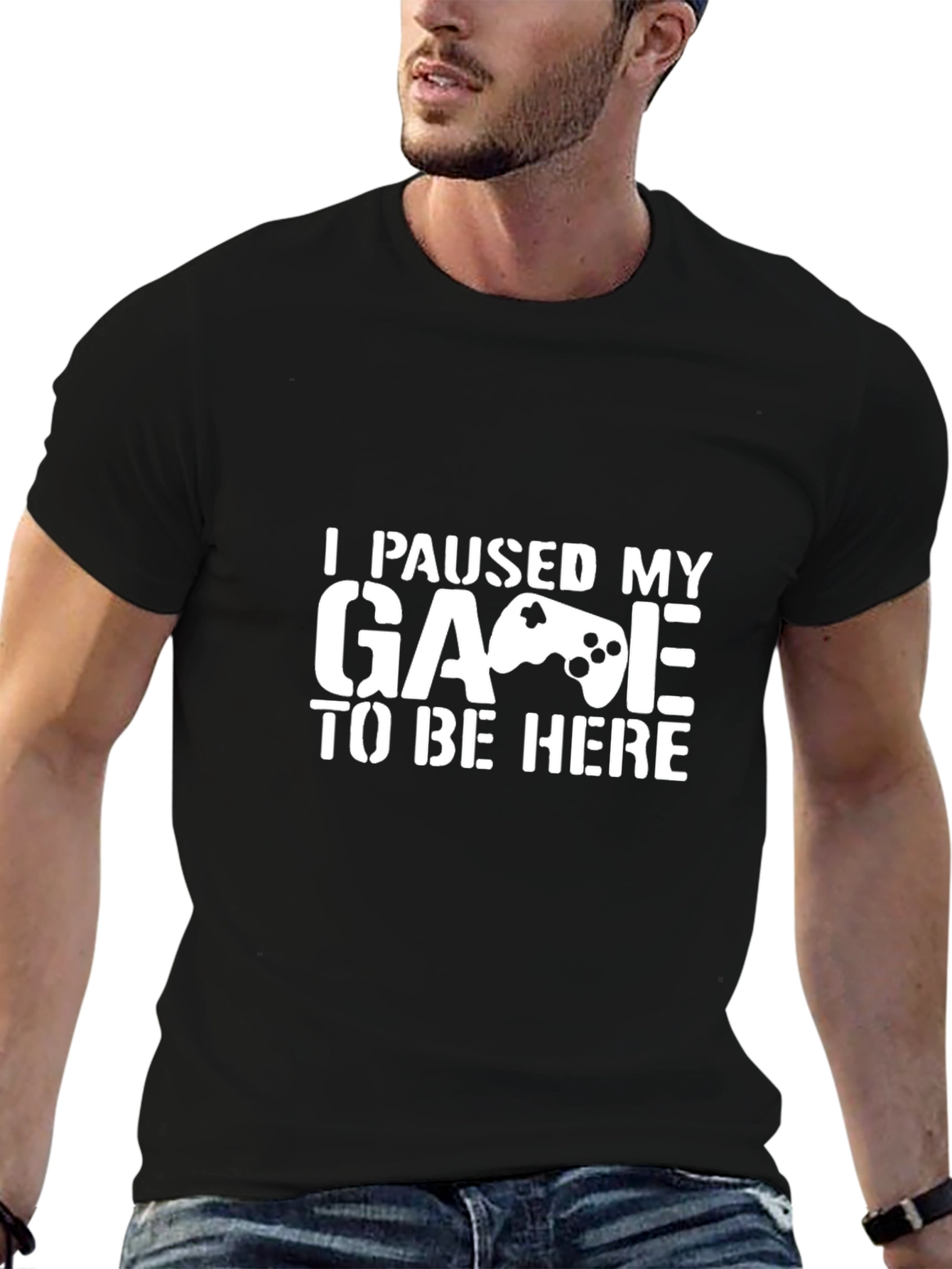 Funny Gamer T-Shirt - I Paused My Game