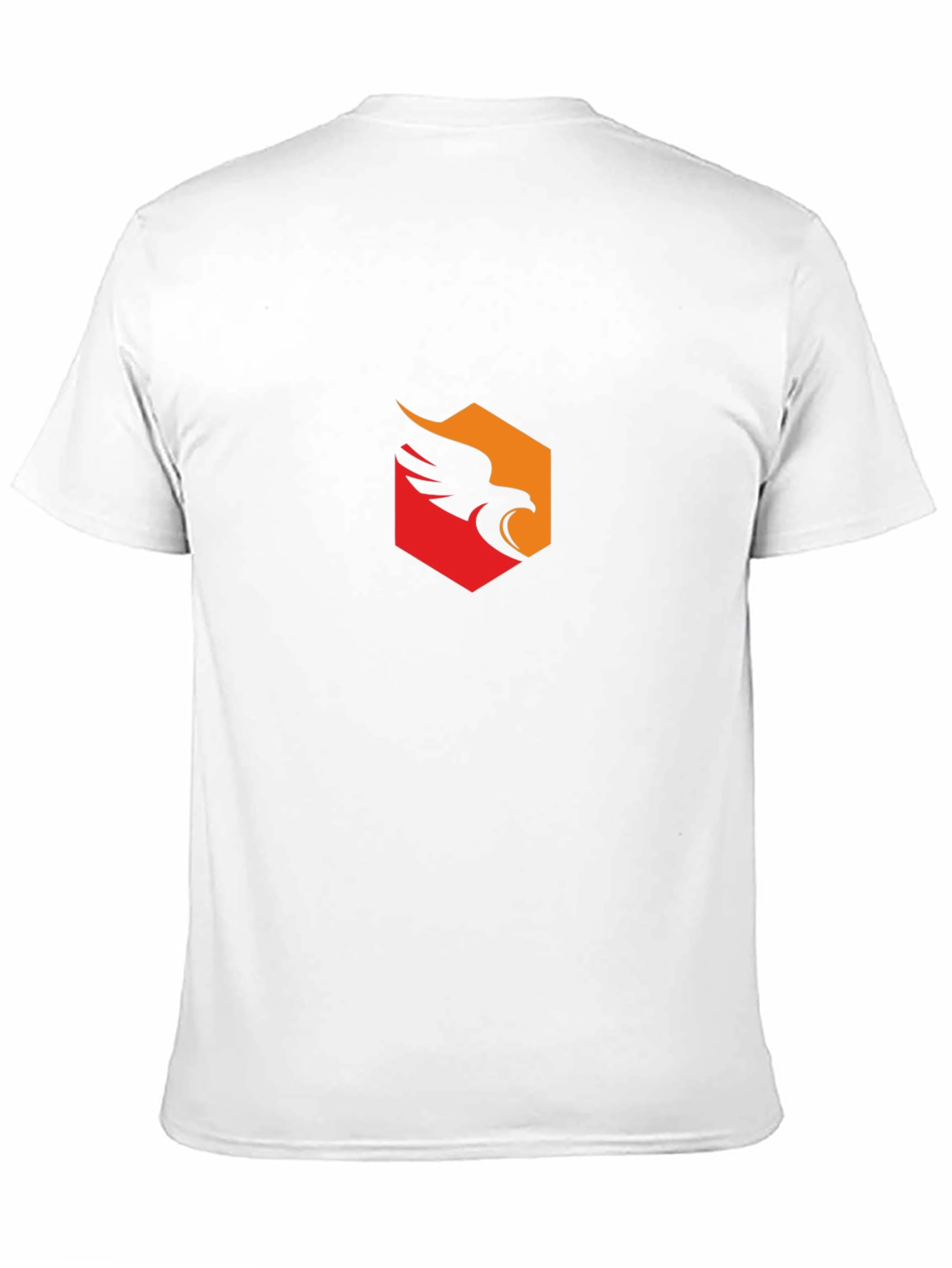 Mens Black T-Shirt with Eagle Emblem