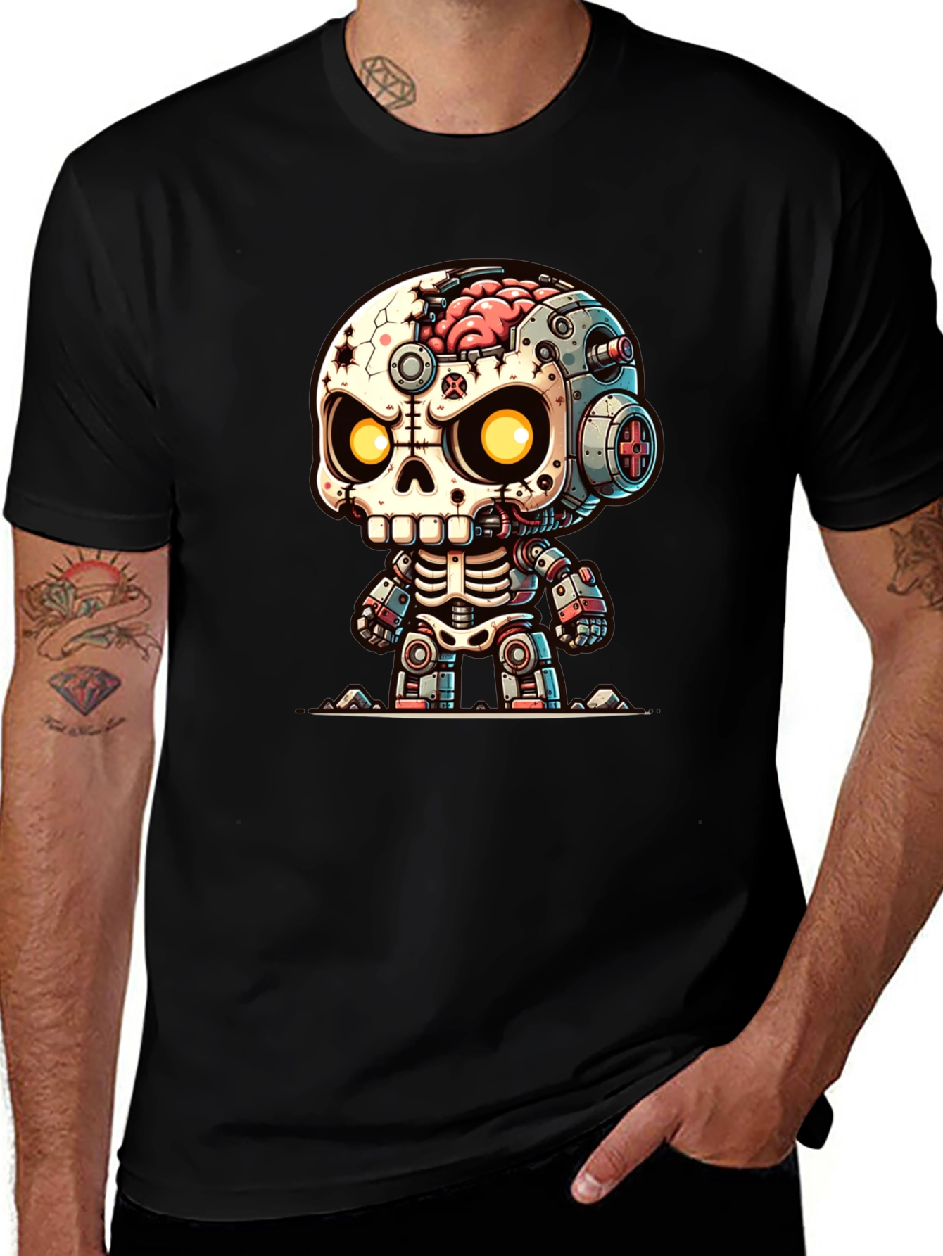 Robotic Zombie T-Shirt - Unique Graphic Tee