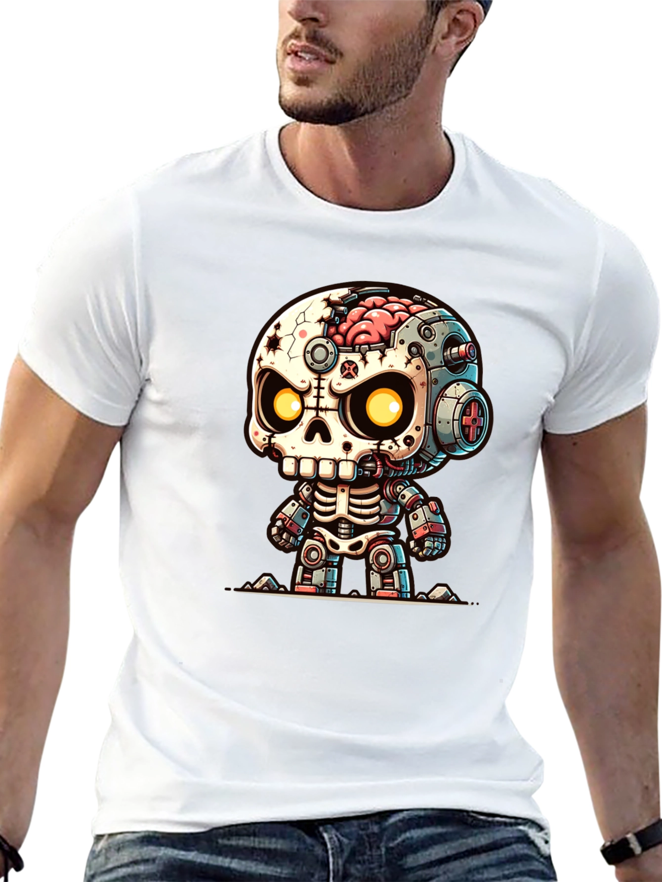Robotic Zombie T-Shirt - Unique Graphic Tee